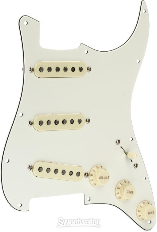 3Ply White Loaded Pickguard Pre-Wired HSH Pickguard Pickups Fits for Fender  Strat Style