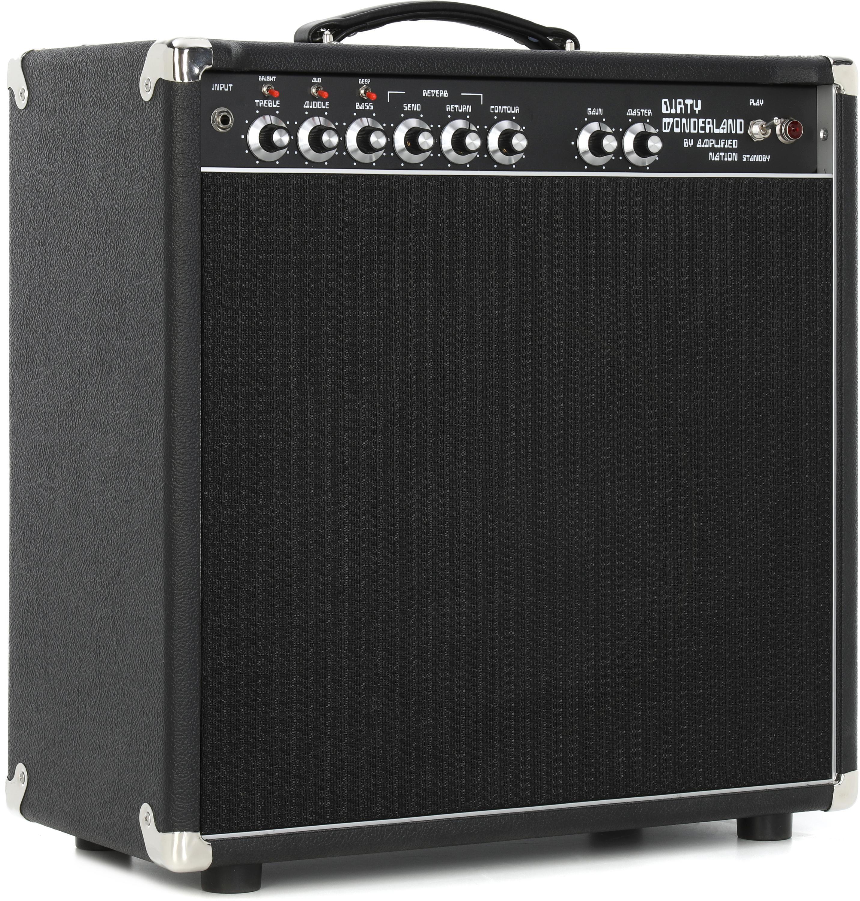 Photo of Amplified Nation Dirty Wonderland 50-watt 1 x 12-inch Tube Combo - Black Bronco with Celestion G12-65 Speaker