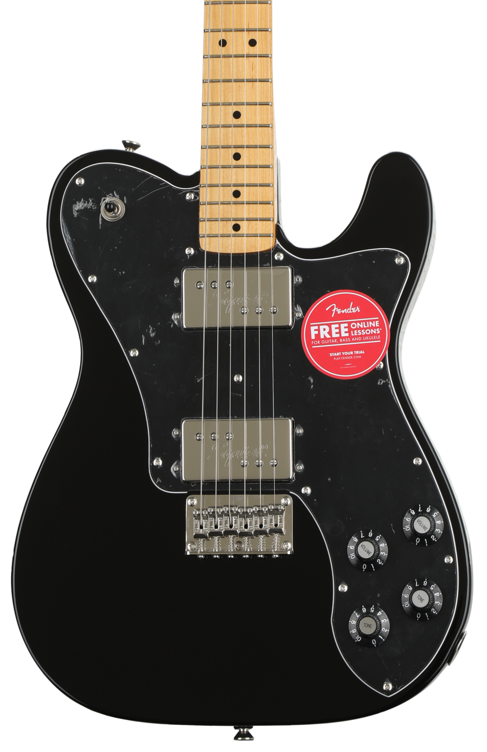 Squier Classic Vibe '70s Telecaster Deluxe - Black | Sweetwater Squier Classic Vibe '70s Telecaster Deluxe - Black | Sweetwater