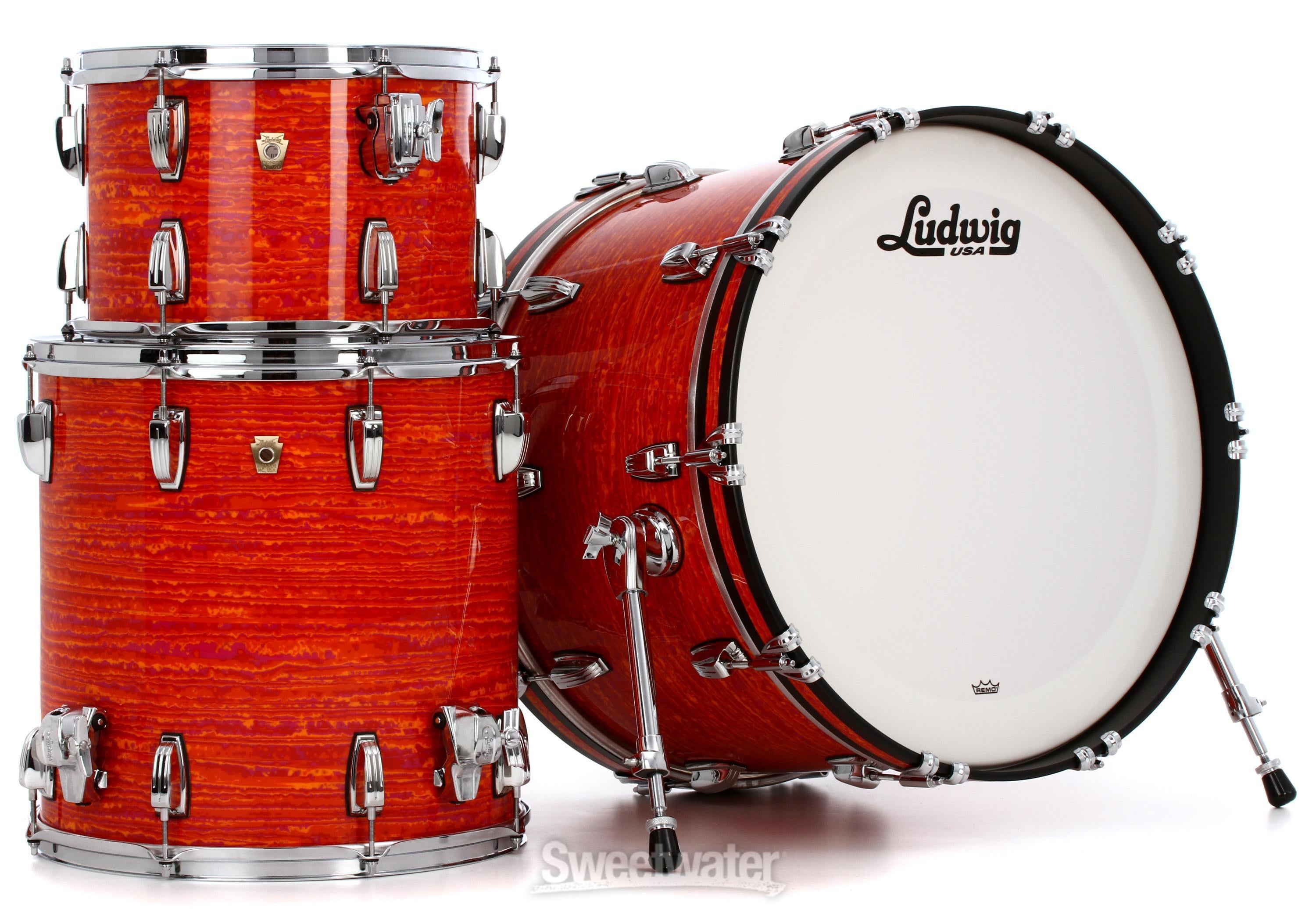 Ludwig Classic Maple Fab 3-piece Shell Pack - Mod Orange | Sweetwater