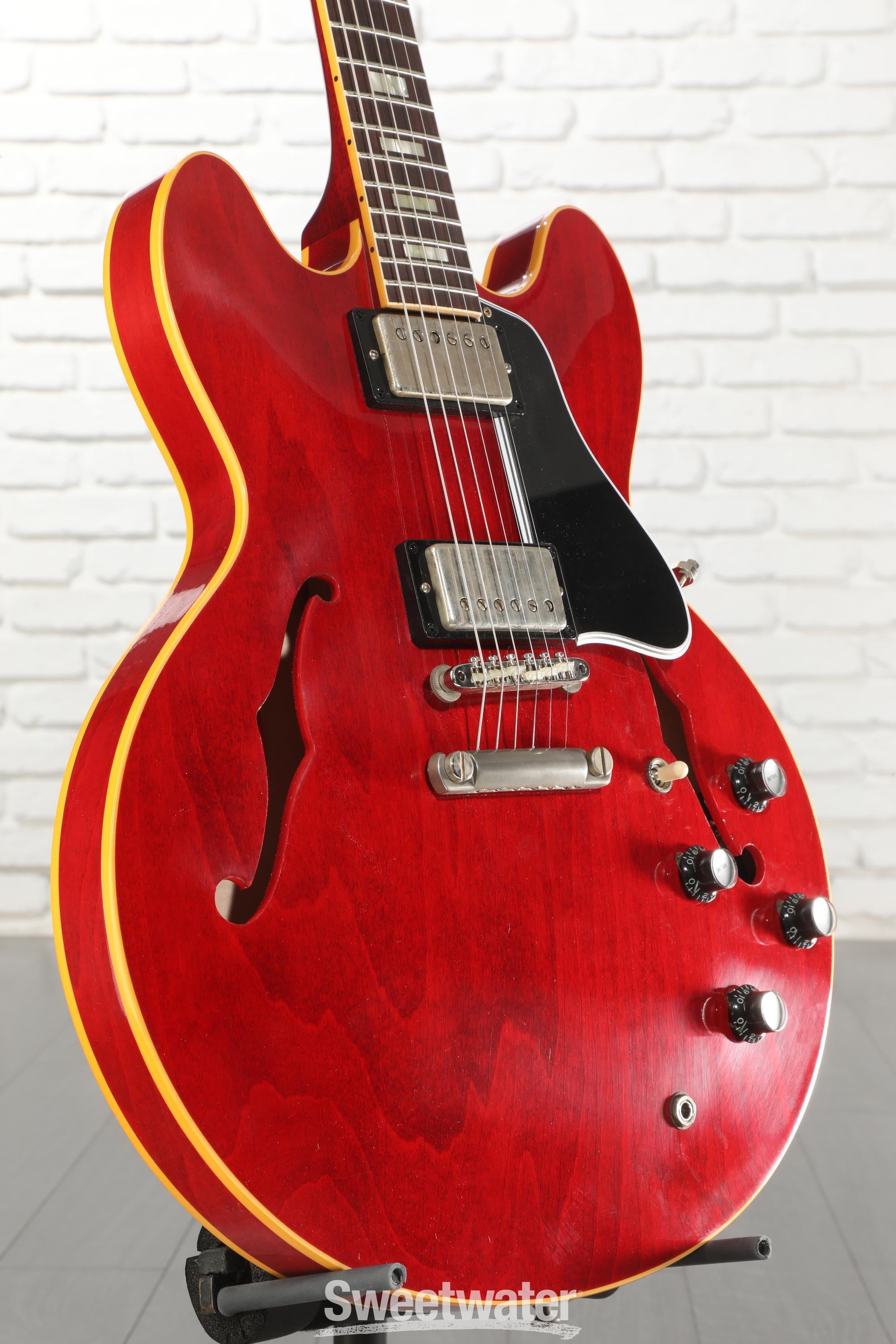 Photo of Gibson Custom 1964 ES-335 Reissue Semi-hollowbody Electric Guitar - '60s Cherry, Murphy Lab Ultra Light Aged