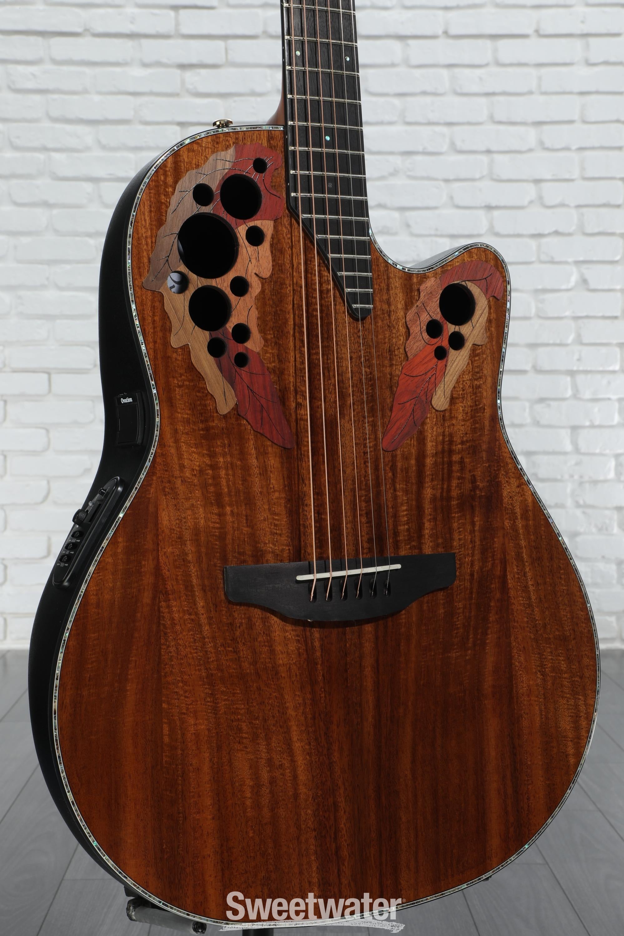 希少になる Celebrity Ovation Elite Acoustic Mid-Depth CE44P-FKOA Plus ギター
