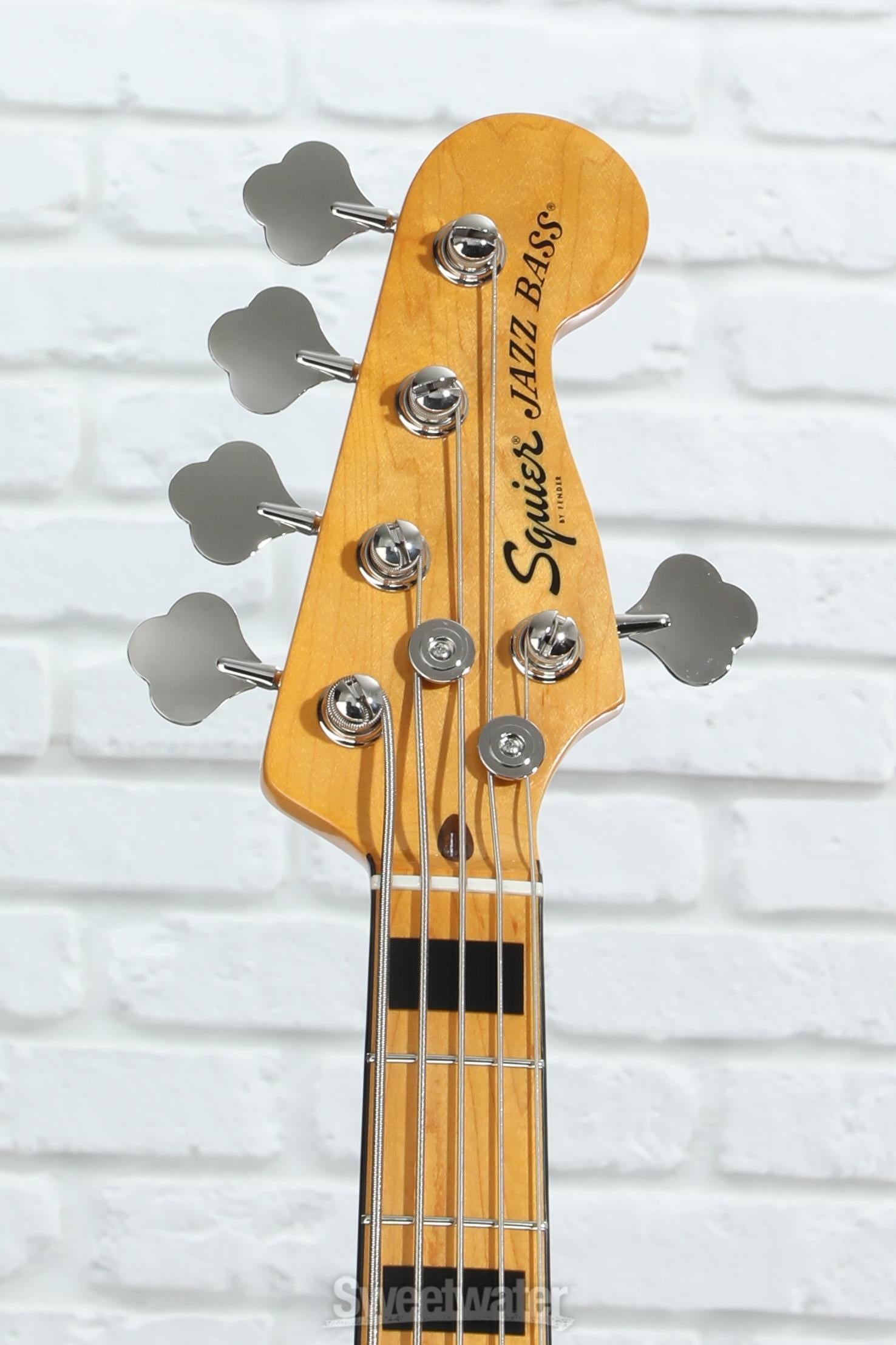 Squier Classic Vibe '70s Jazz Bass V - Black with Maple