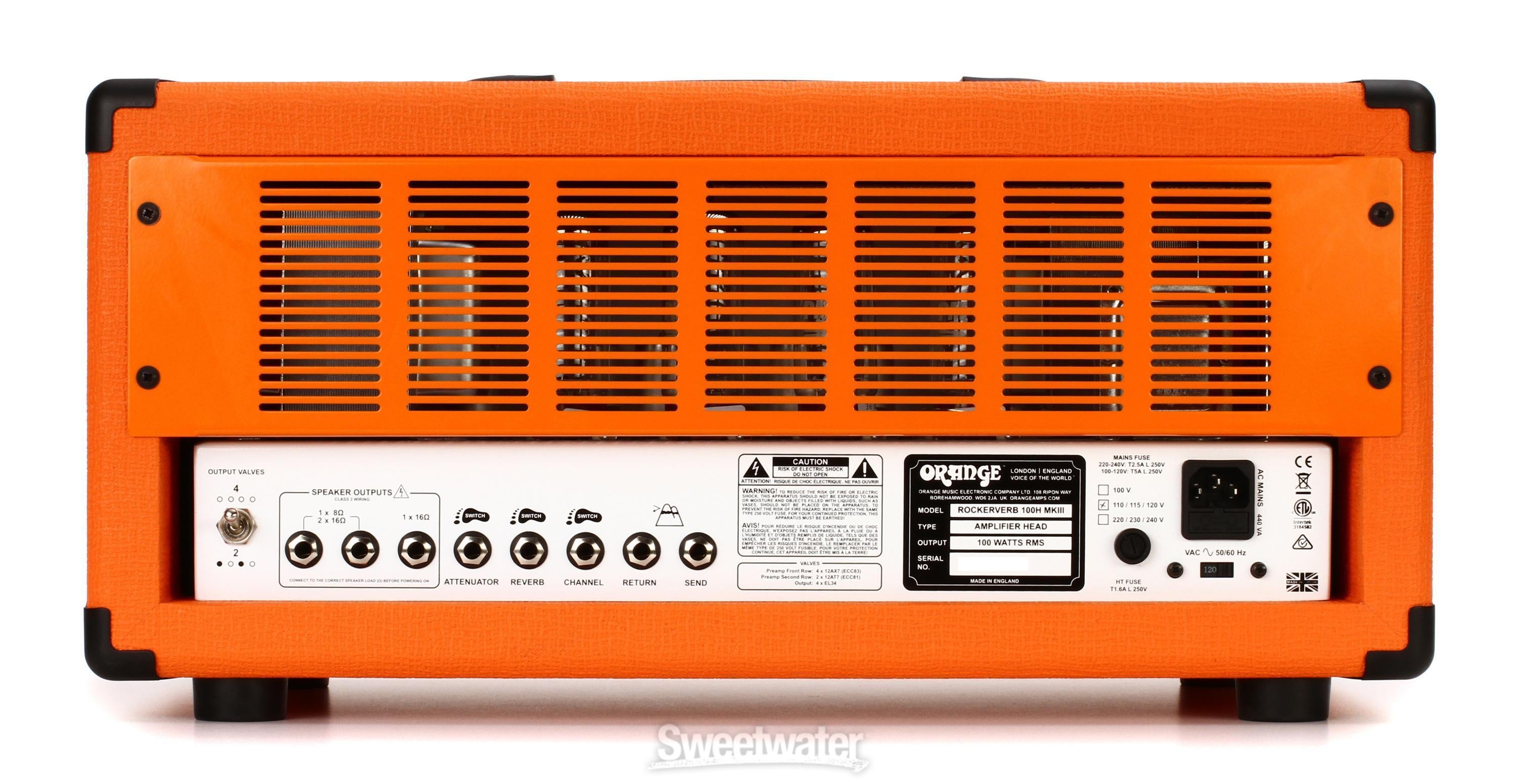 Orange Rockerverb 100 MKIII - 100-watt 2-channel Tube Head