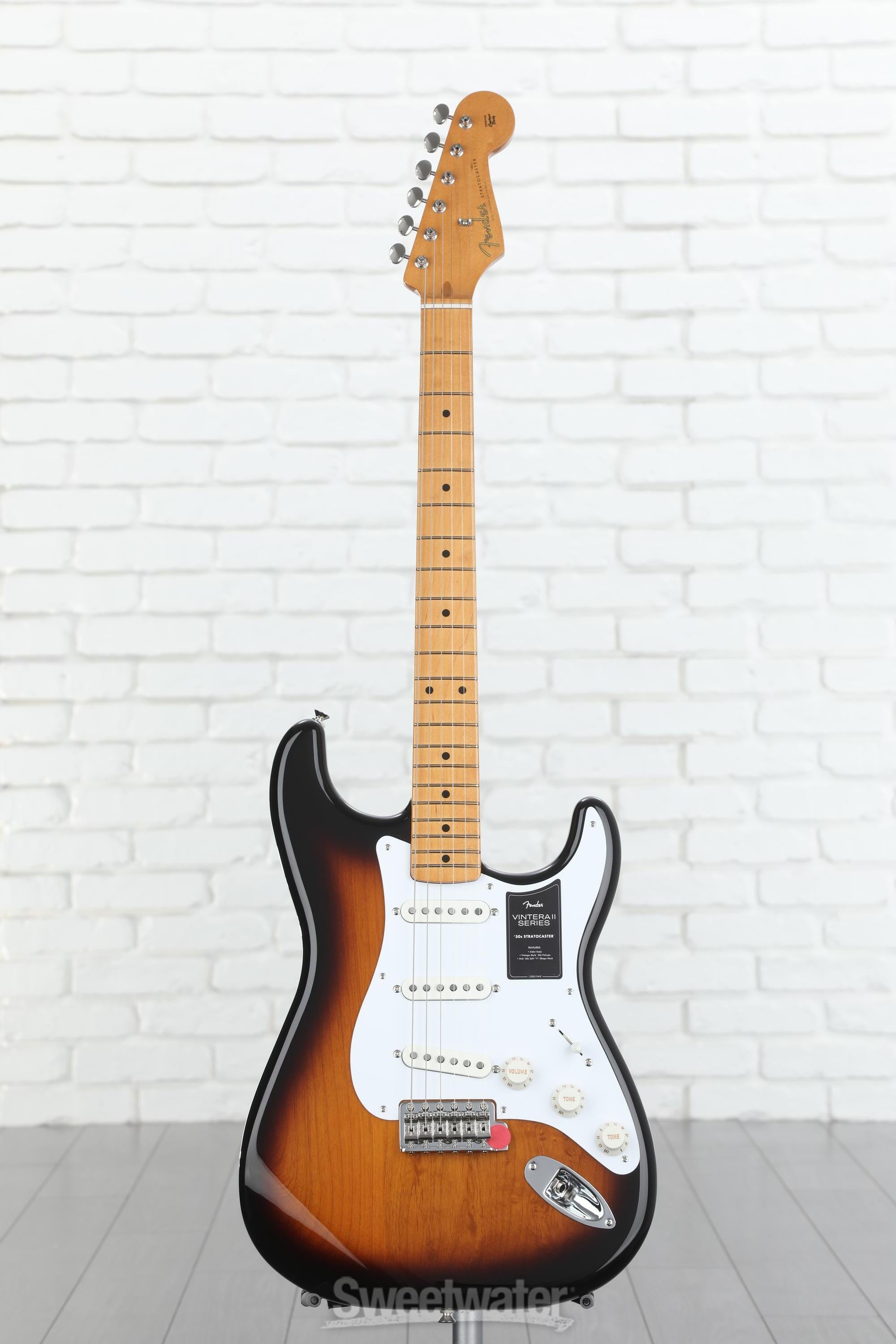 Fender Vintera II '50s Stratocaster Electric Guitar - 2-color Sunburst with Maple Fingerboard