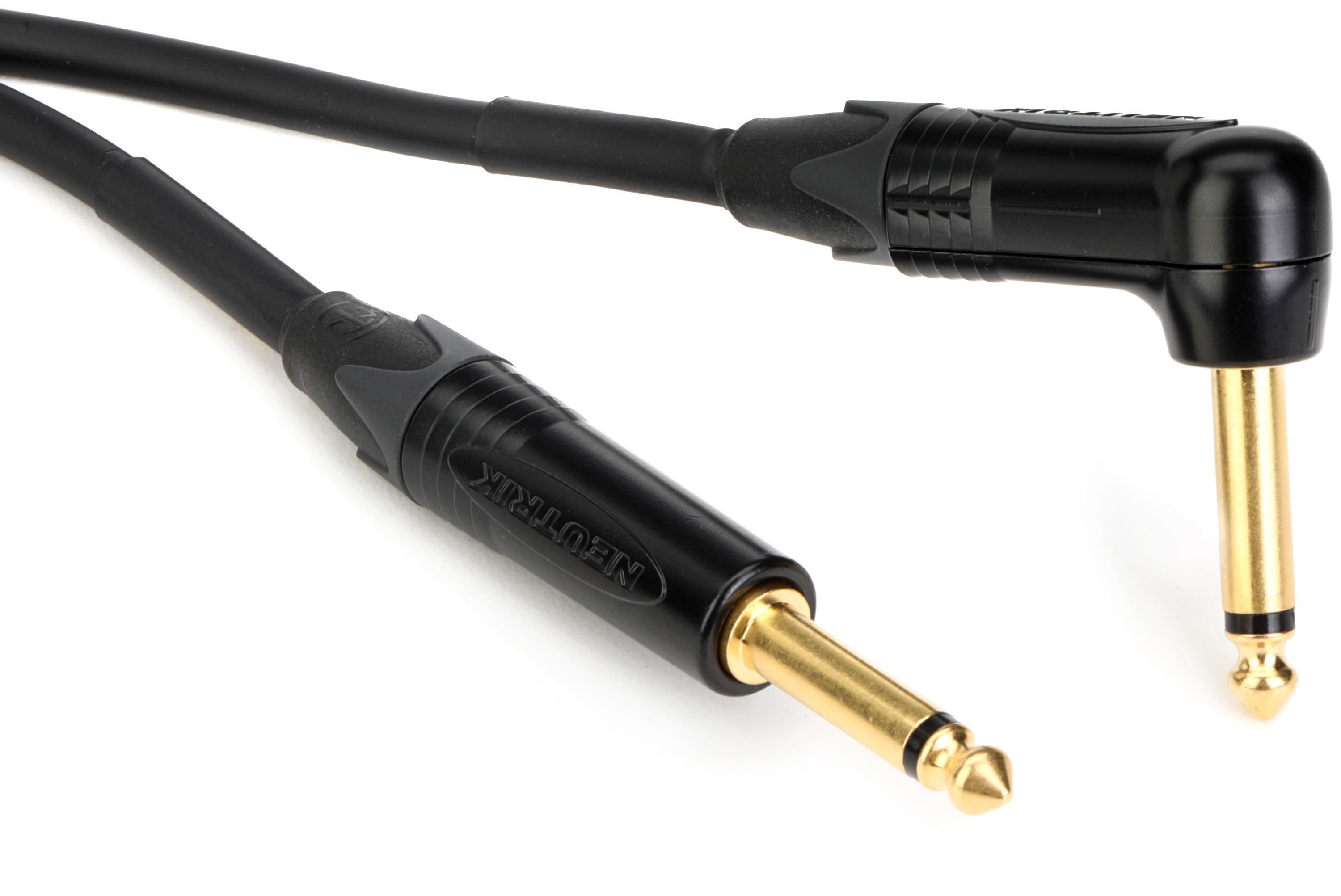 Photo of Mogami Gold Instrument 02R Straight to Right Angle Pedal Cable - 2 foot