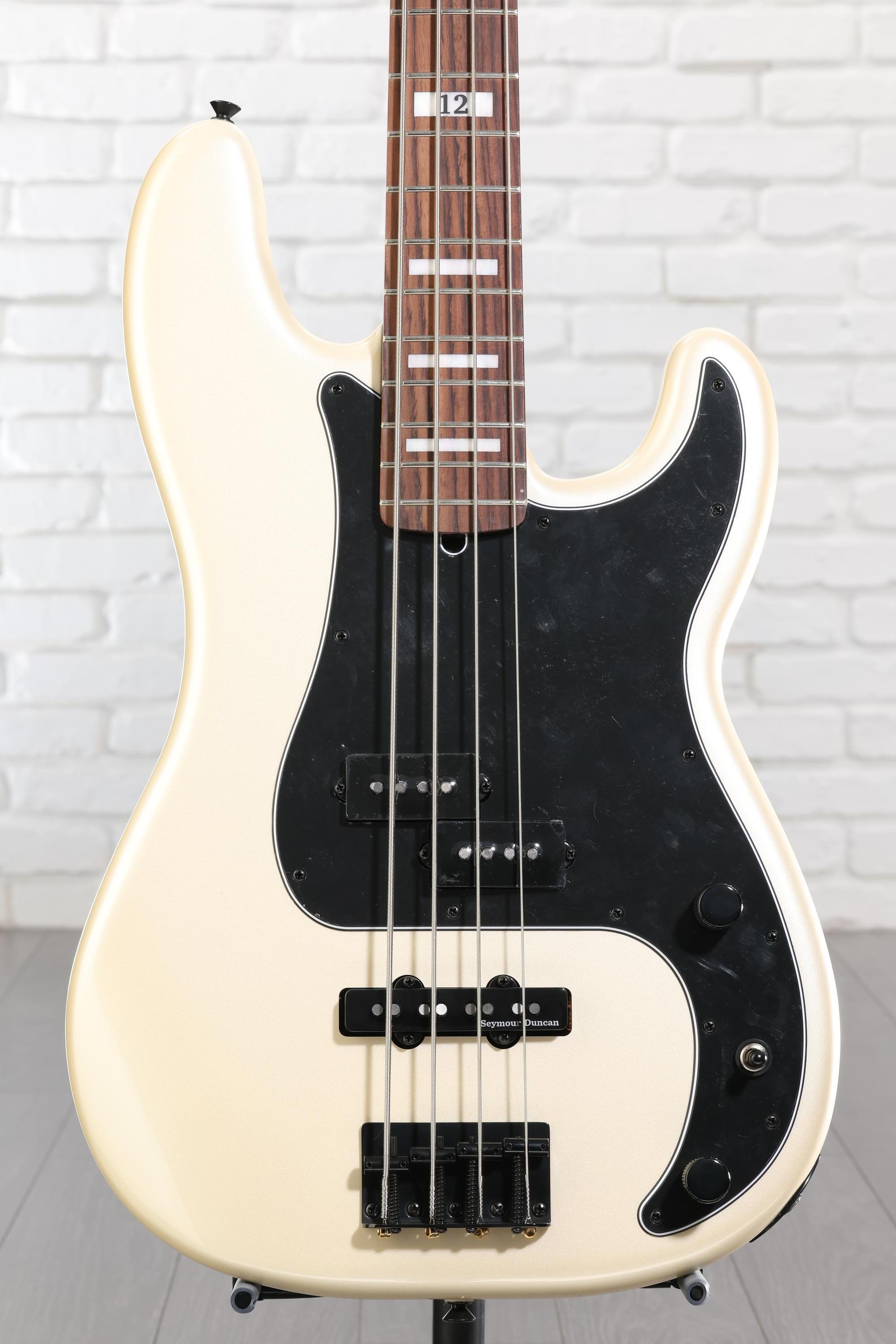 Fender Duff McKagan Deluxe Precision Bass - White Pearl | Sweetwater