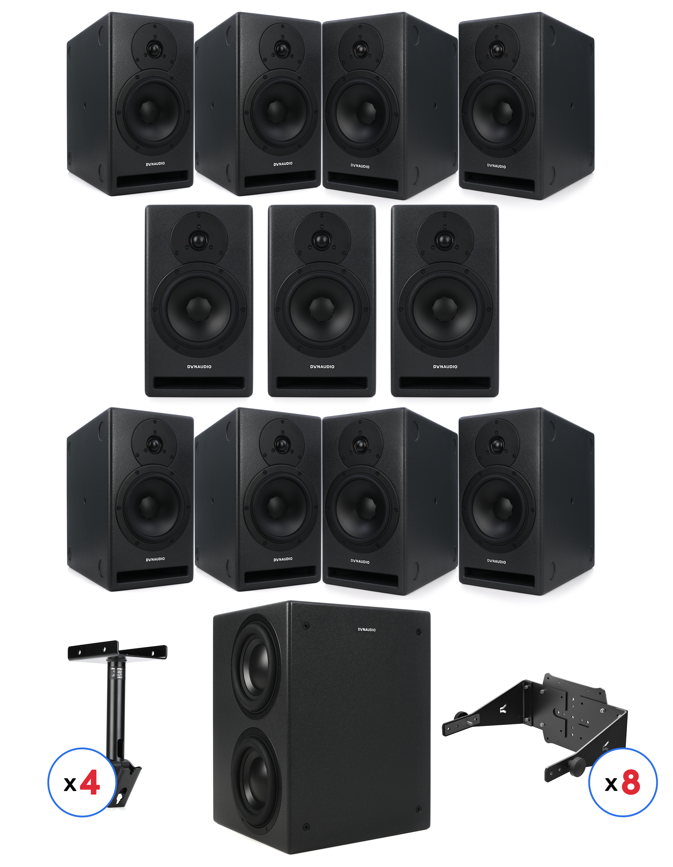 Photo of Dynaudio 7.1.4 Immersive Audio Studio Monitor System