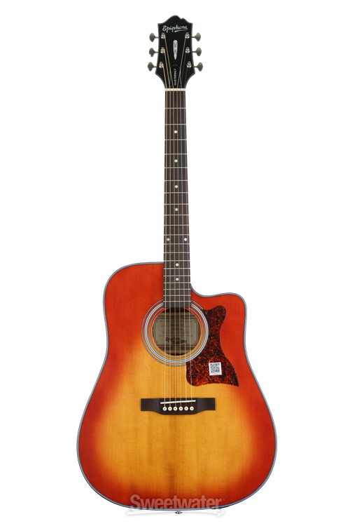 Epiphone Masterbilt DR-400MCE - Faded Cherry Sunburst