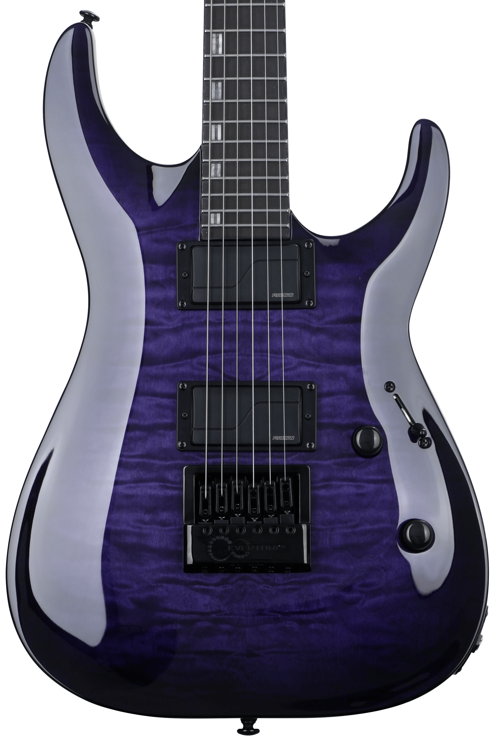 ESP LTD H-1000 EverTune Solidbody Electric Guitar - See-Thru