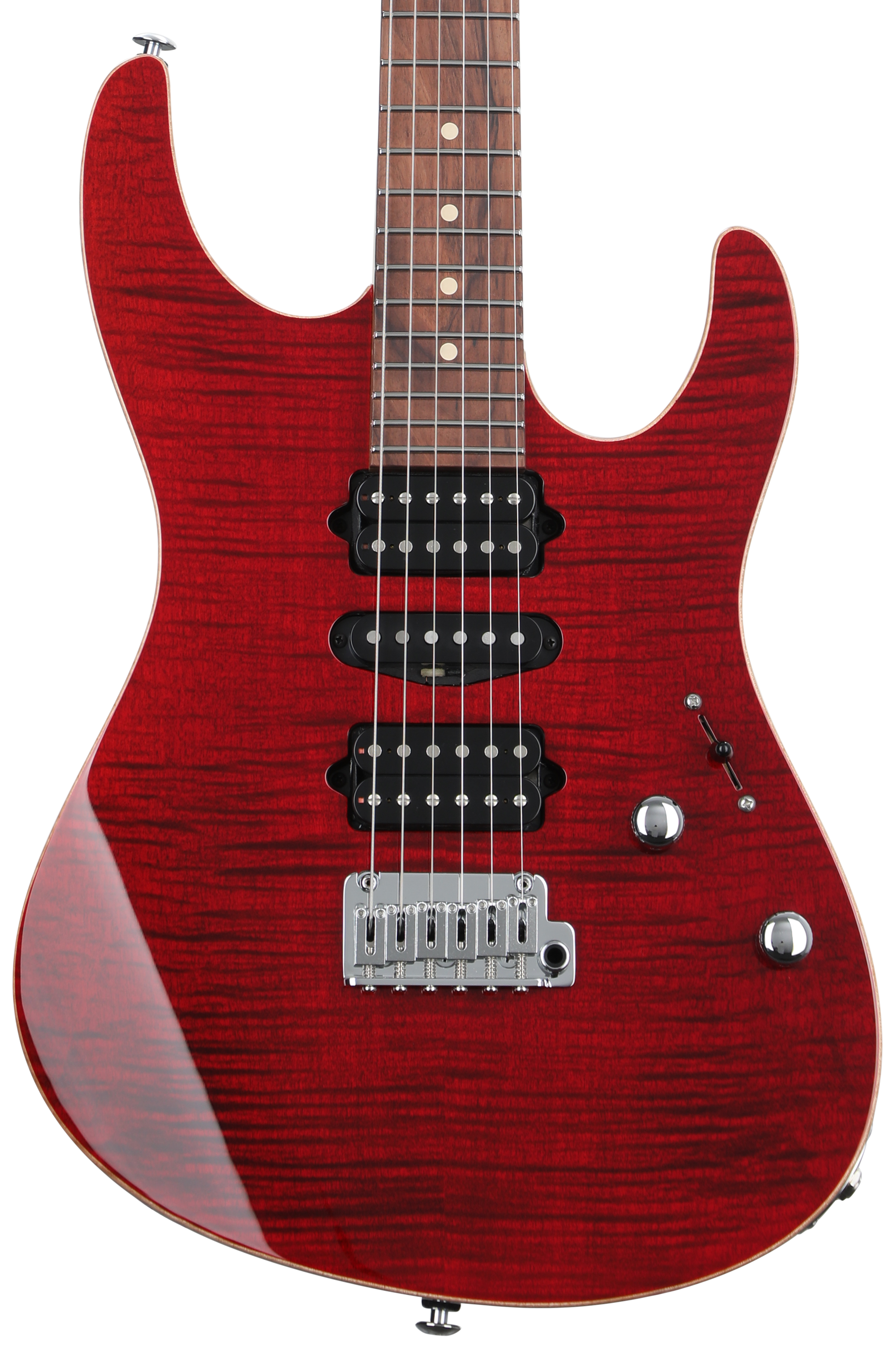 Suhr Modern Custom Electric Guitar - Satin Trans Black Burst