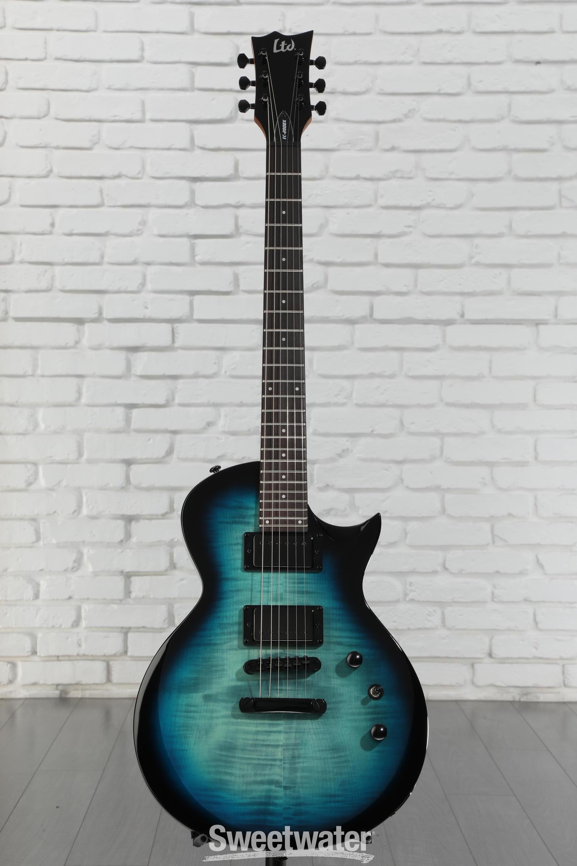 ESP LTD EC-200DX Electric Guitar - Blue Burst | Sweetwater