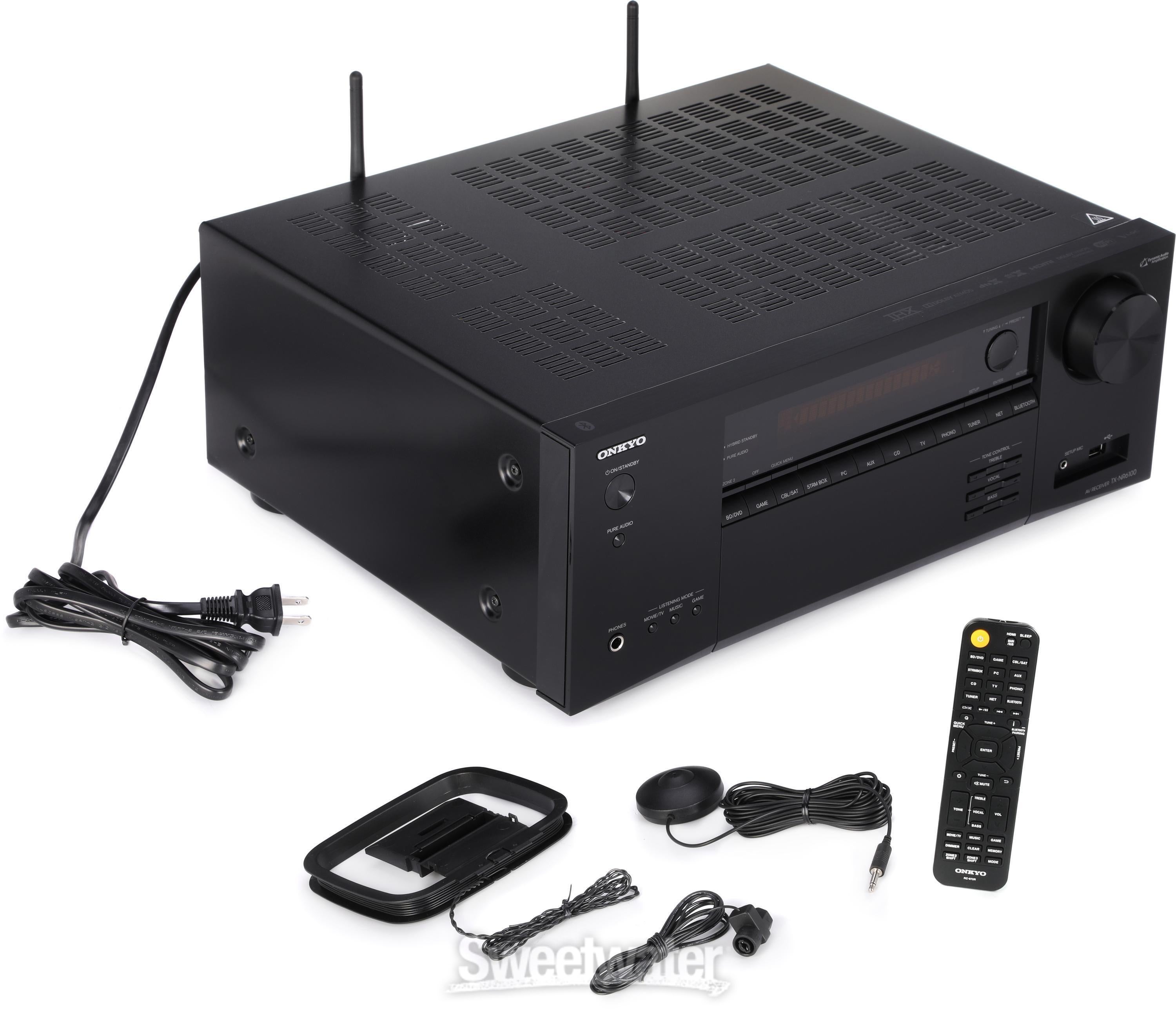 ONKYO TX-NR6100 ブラック 7.2-Channel THX Certified AV Receiver