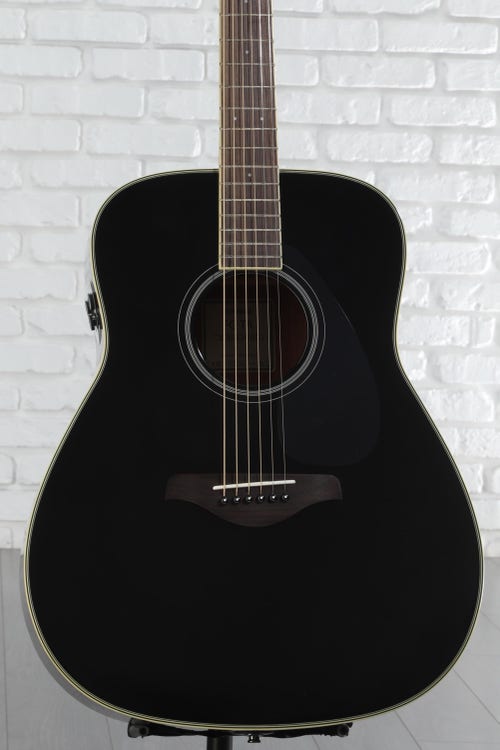Yamaha FG-TA TransAcoustic Dreadnought Acoustic-electric Guitar - Black