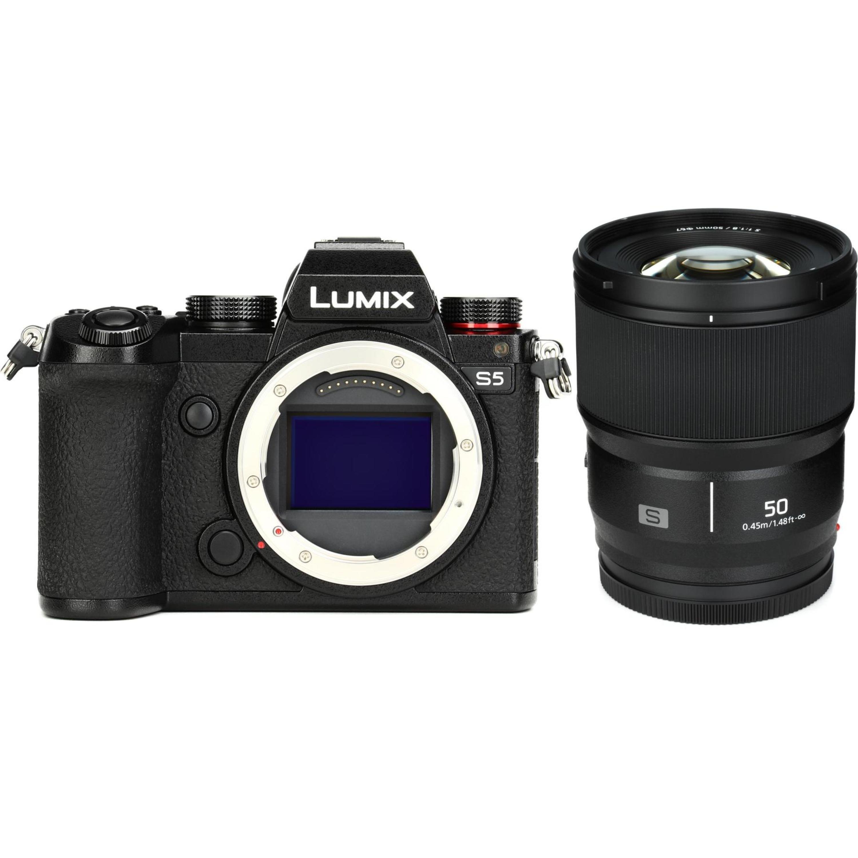 Panasonic Lumix S5 Mirrorless Camera with LUMIX S S50 50mm f/1.8 Lens