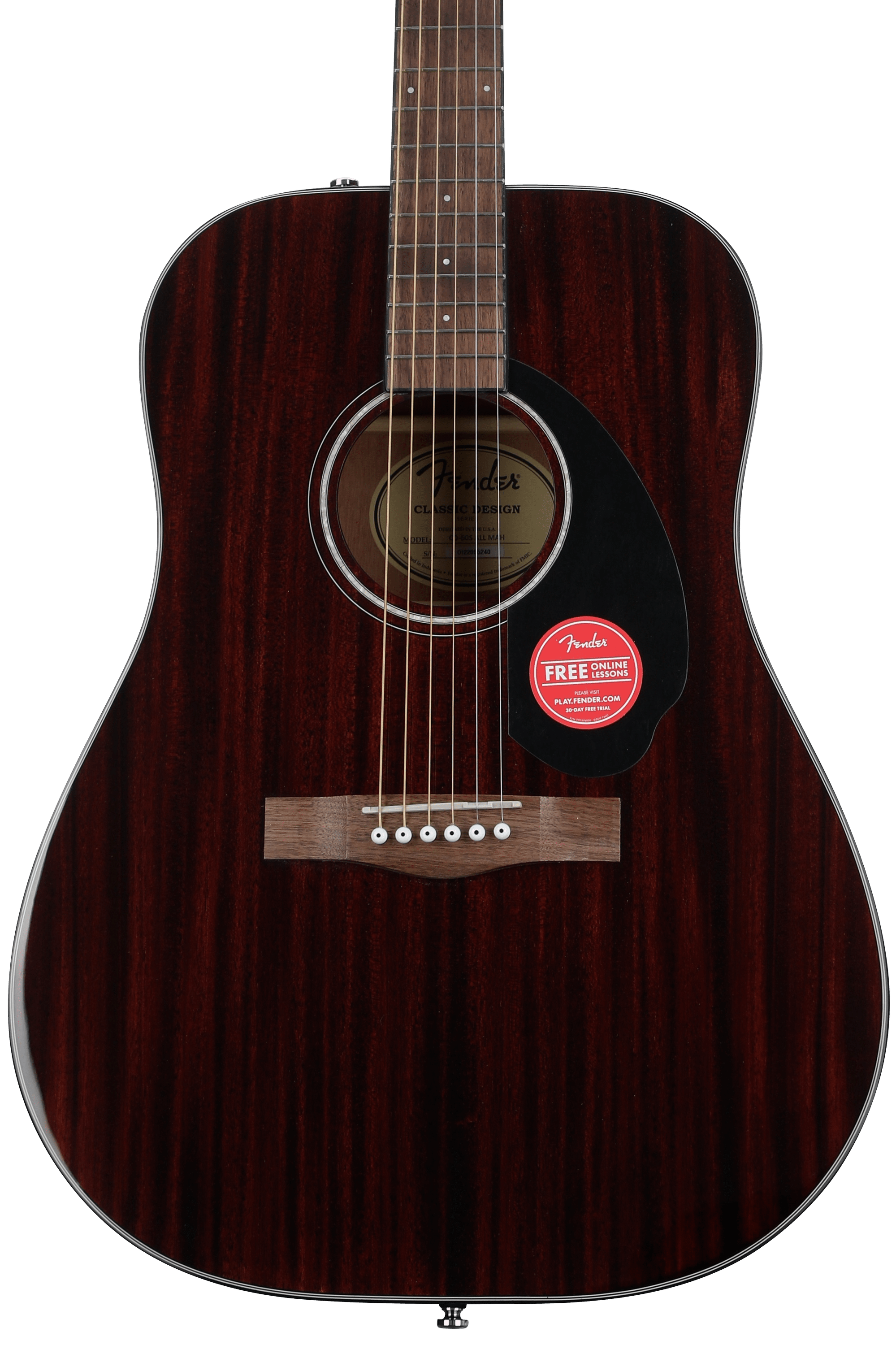 Bundled Item: Fender CD-60S All Mahogany Acoustic Guitar - Natural
