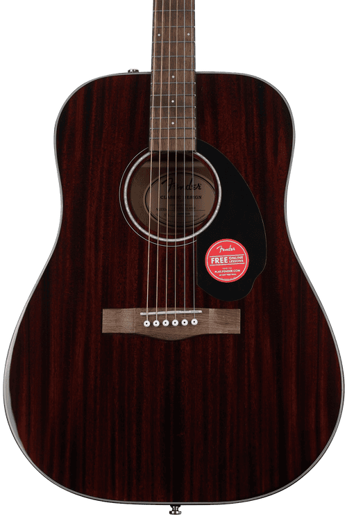 Fender CD-60S All Mahogany Acoustic Guitar - Natural | Sweetwater
