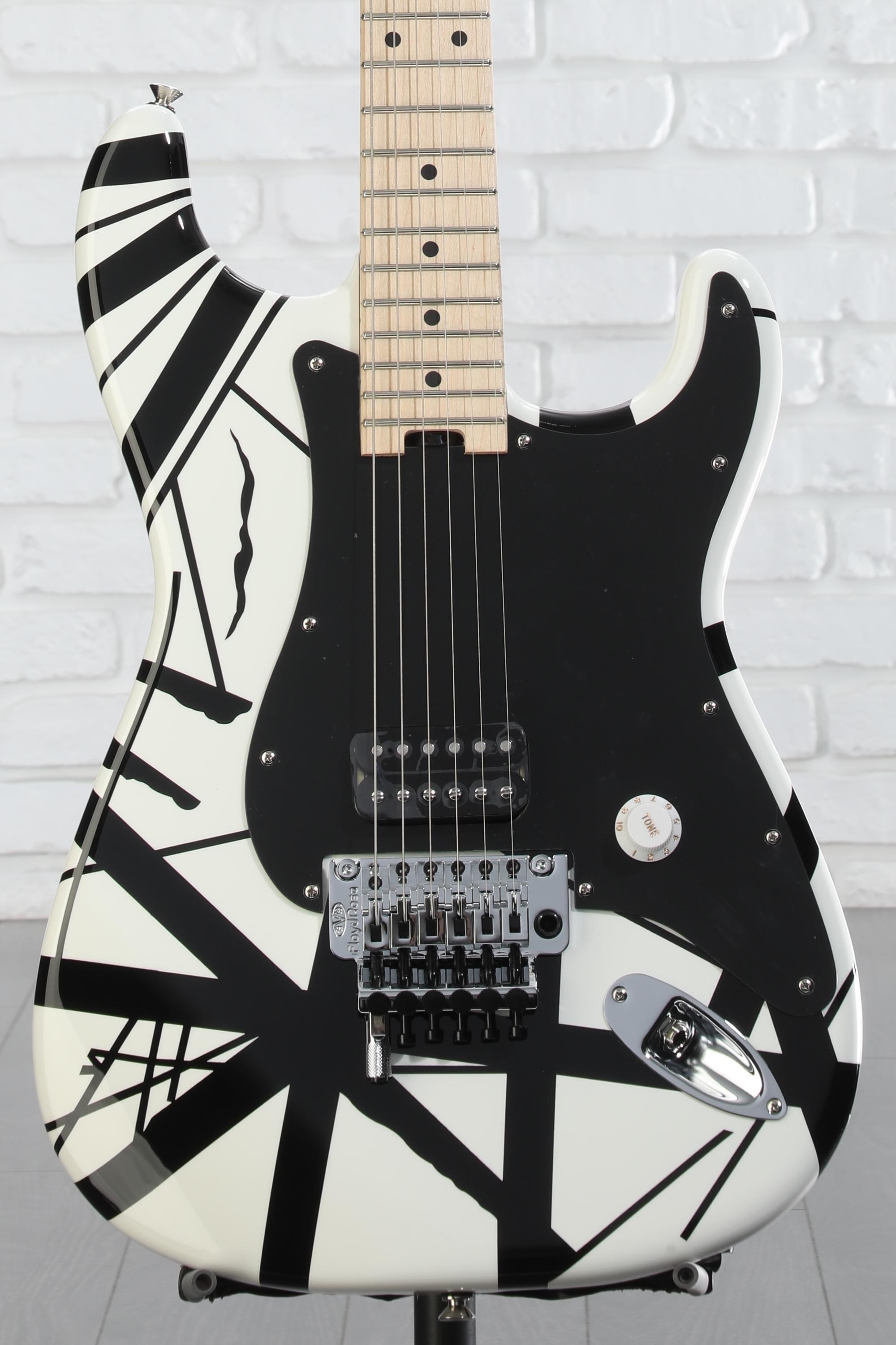 EVH black and white stripe自作ギター EVH black and white stripe自作ギター - メルカリ
