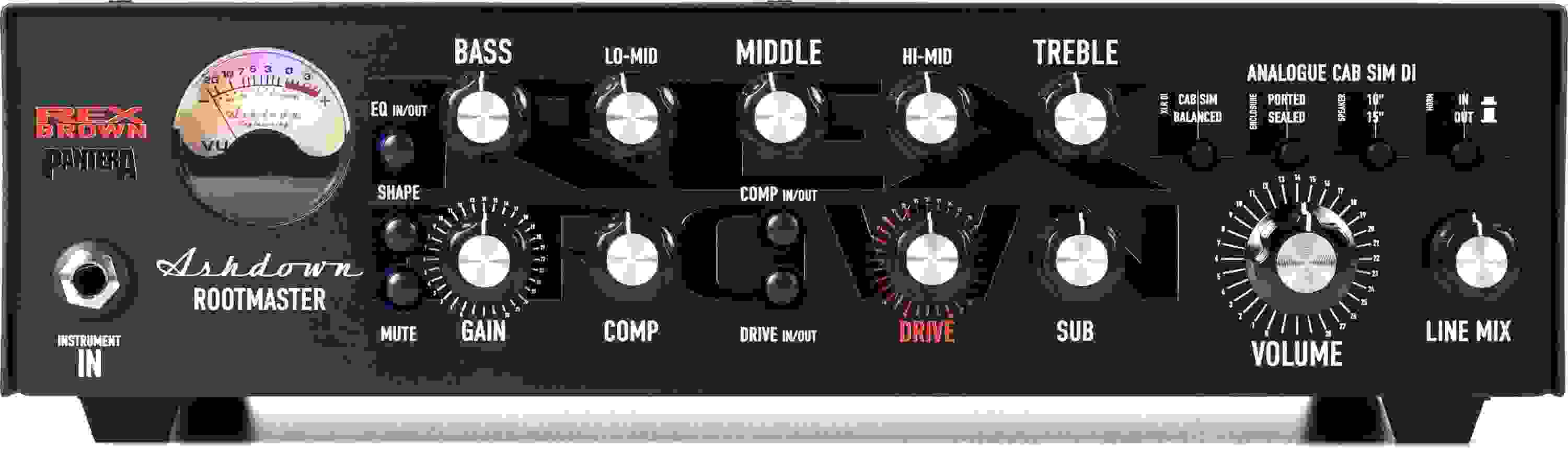 Ashdown Rex Brown RB-800 800-watt Bass Amplifier Head