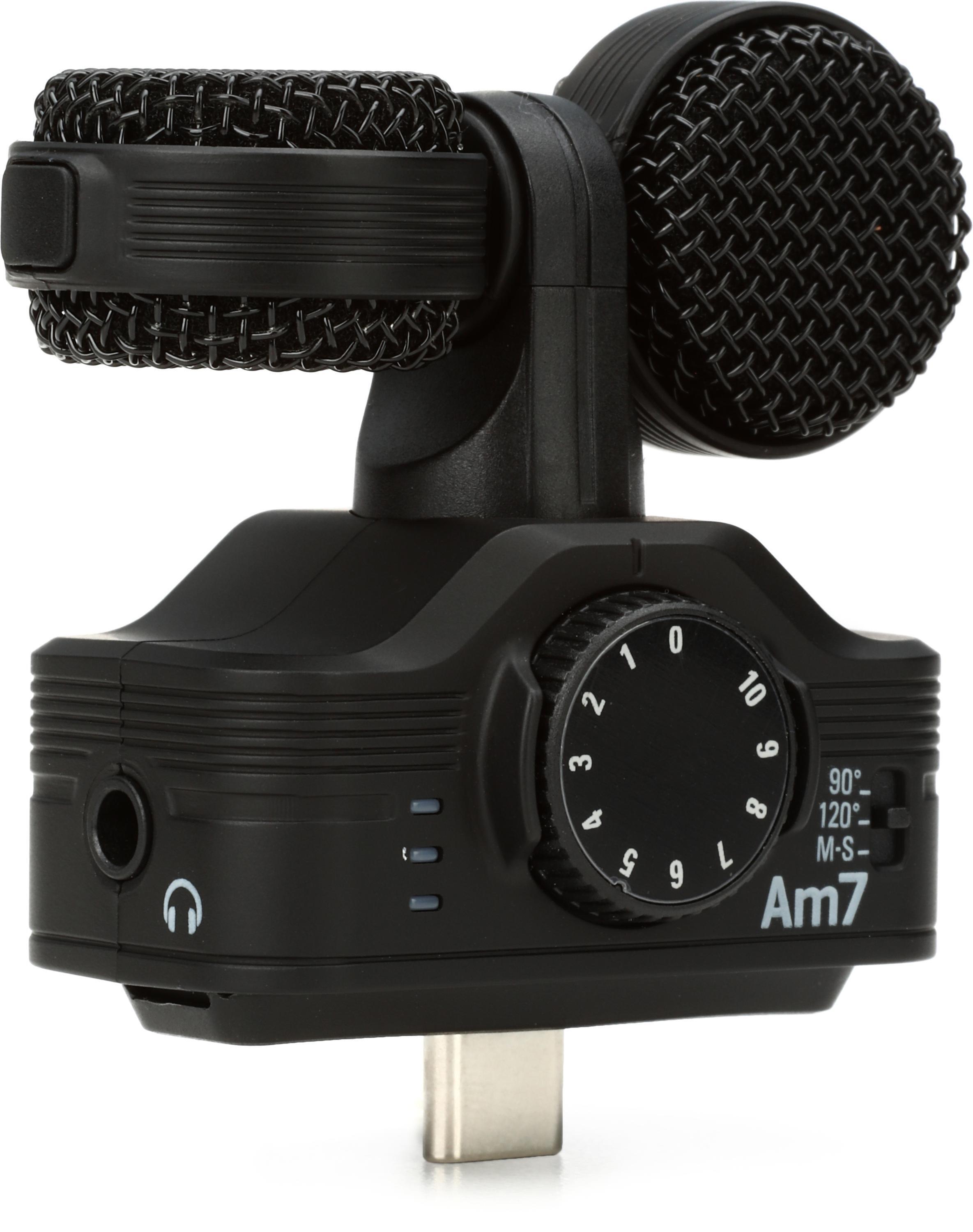 Zoom Am7 Rotating Mid-Side Stereo Microphone for Android | Sweetwater