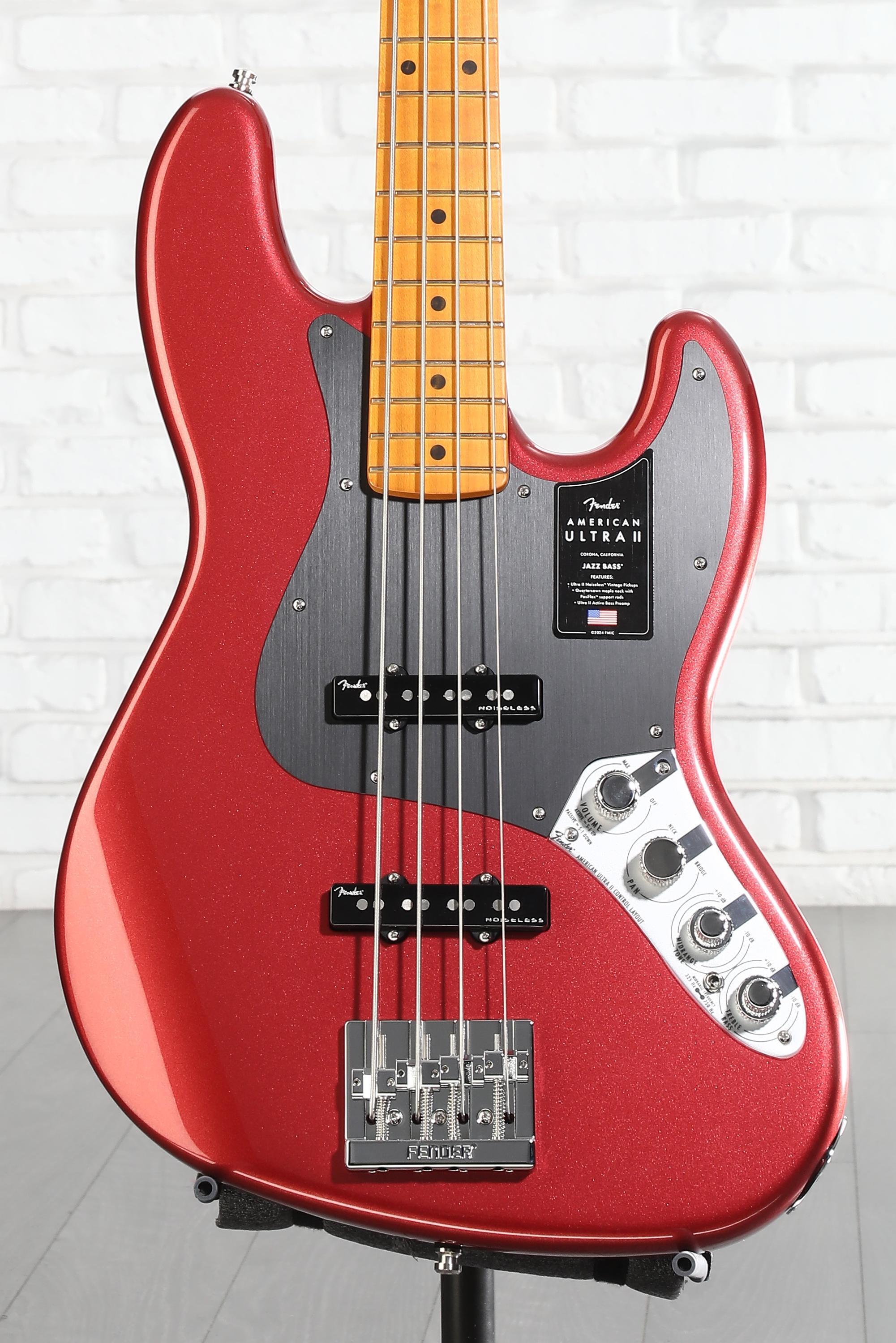 Fender American Ultra II Jazz Bass - Sinister Red, Maple