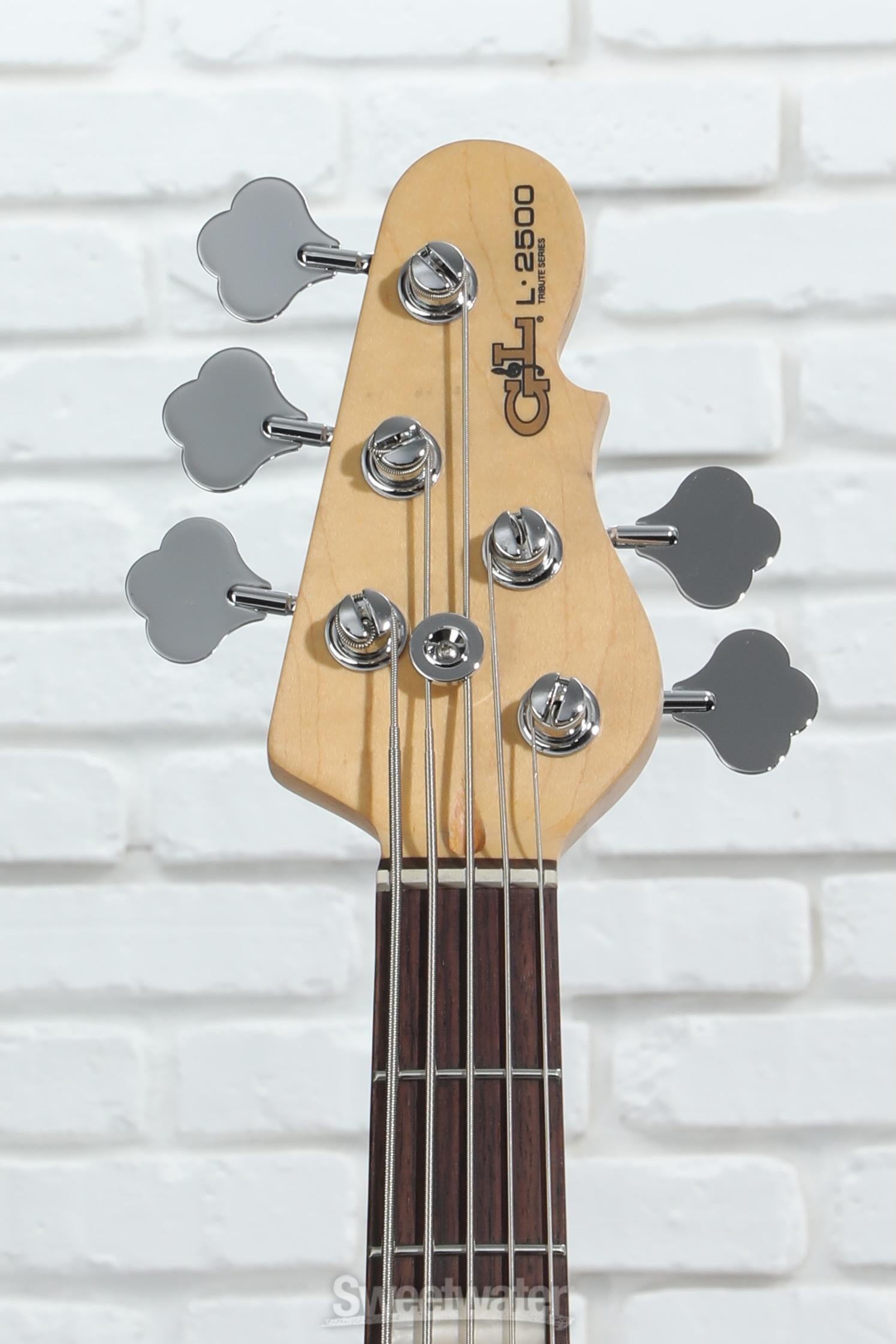 G&L Tribute L-2500 Bass Guitar - Tobacco Sunburst | Sweetwater