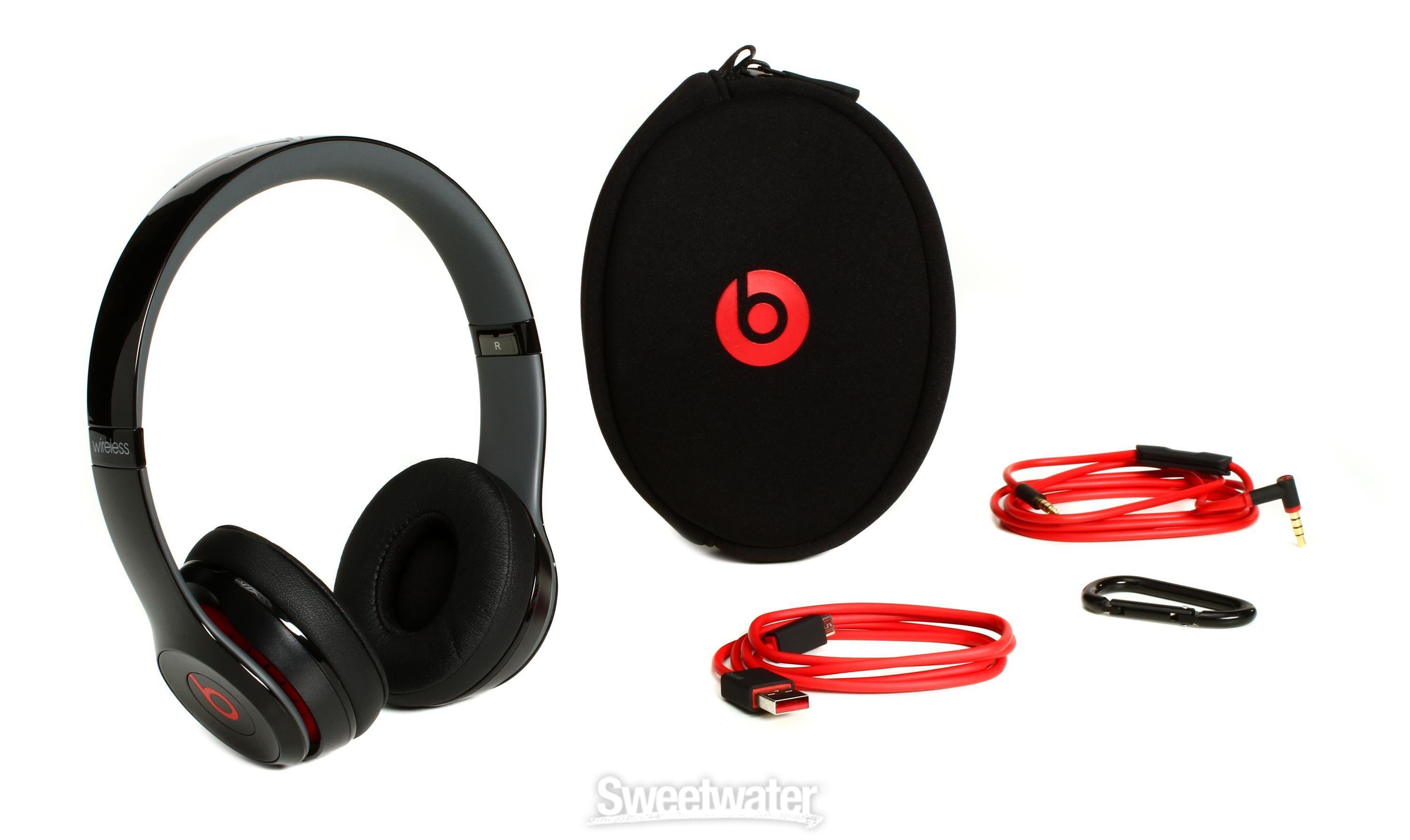 Beats Solo 2 Wireless Bluetooth Headphones - Black | Sweetwater