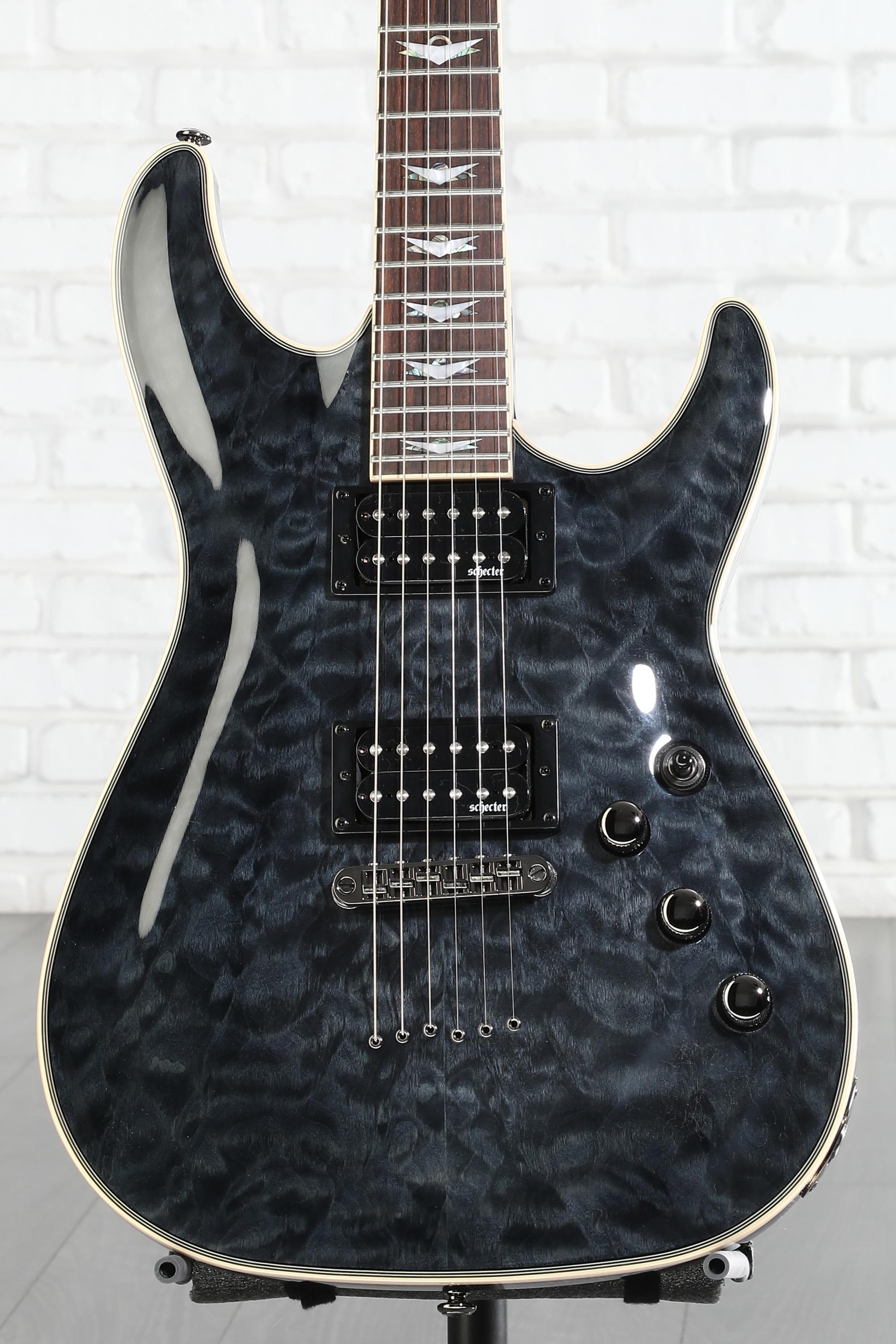 Schecter Omen Extreme-6 Electric Guitar - See-Thru Black | Sweetwater