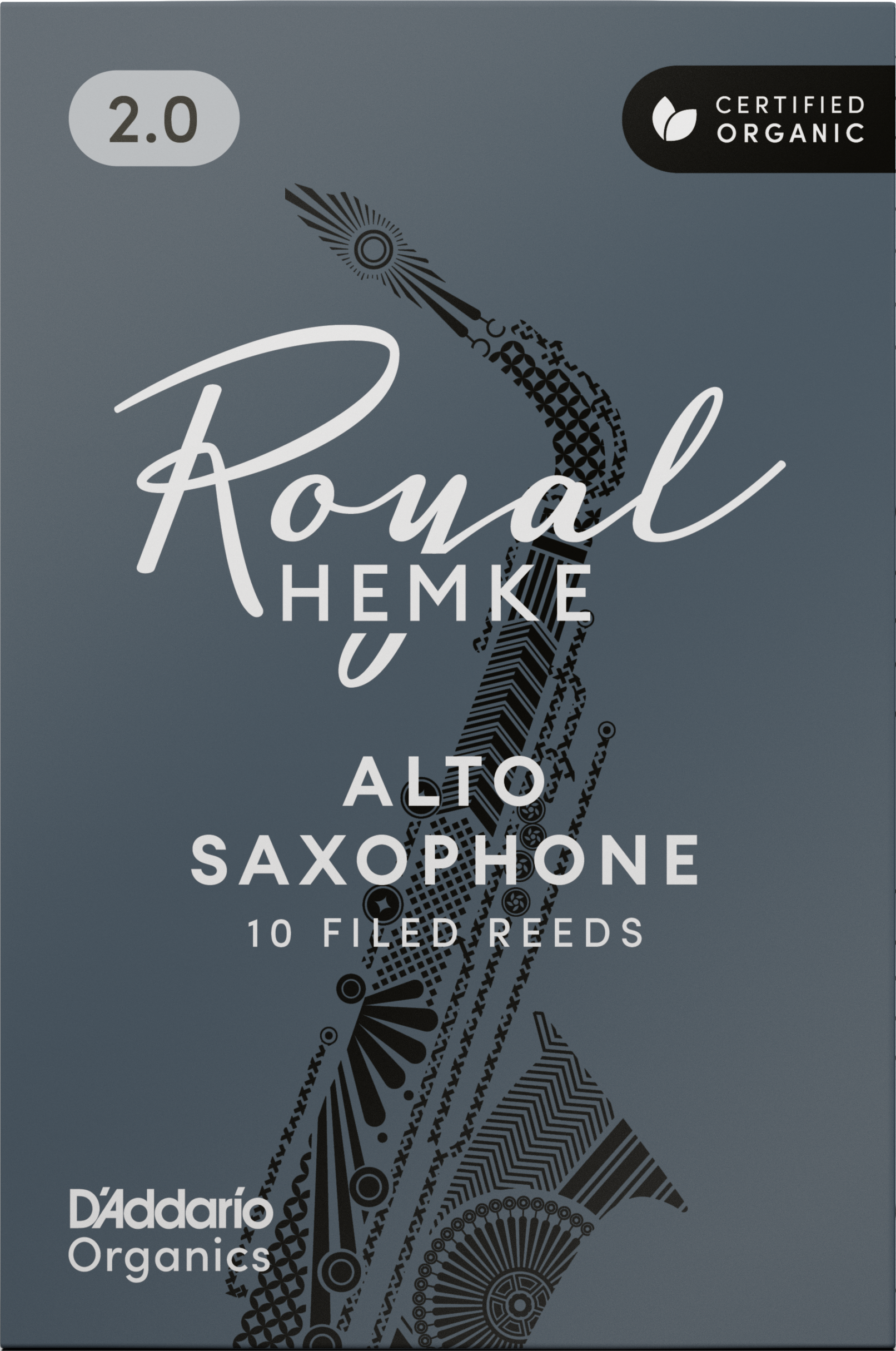 D'Addario Royal Hemke Alto Saxophone Reeds - 2.0, 10-pack | Sweetwater