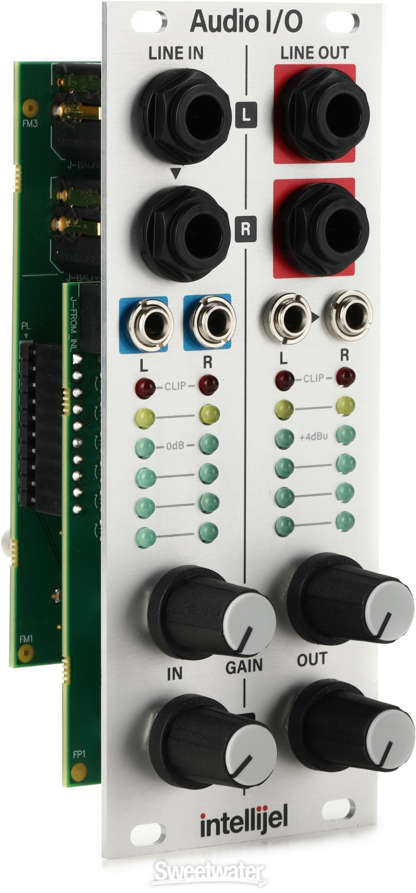 Intellijel Audio Interface II Balanced Line Level I/O Eurorack Module -  2023 Edition