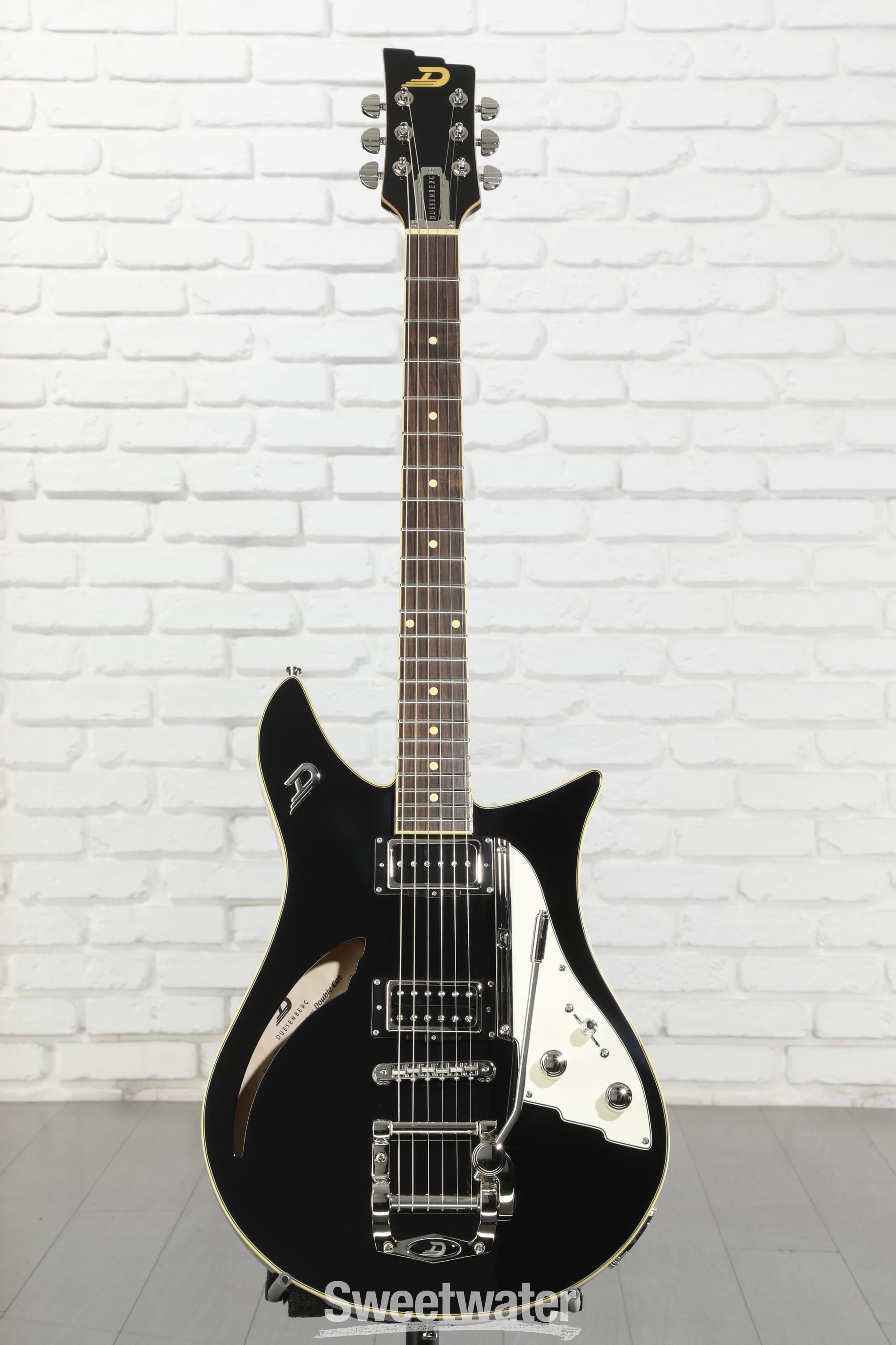 ギター Duesenberg Duesenberg Double Cat Electric Guitar - Black | Sweetwater