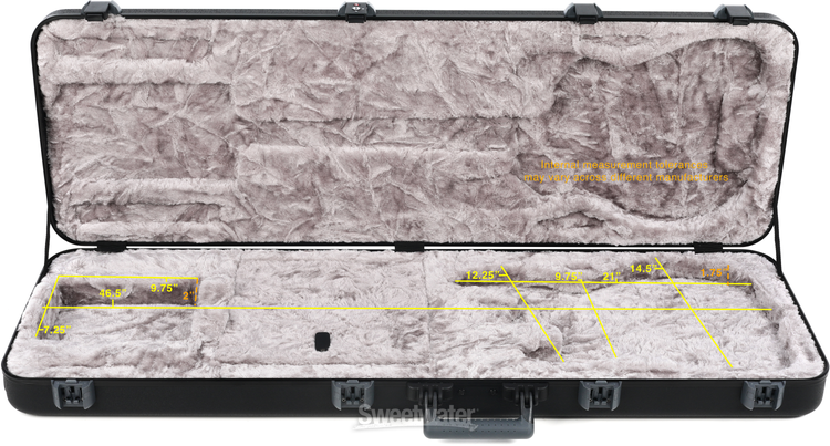 Fender Deluxe Molded Left-handed Bass Case - Black | Sweetwater