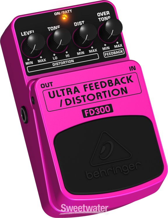 BEHRINGERベリンガーFD300 ディストーションウルトラフィードバッカー Behringer FD300 Ultra Feedback/Distortion Pedal | Sweetwater