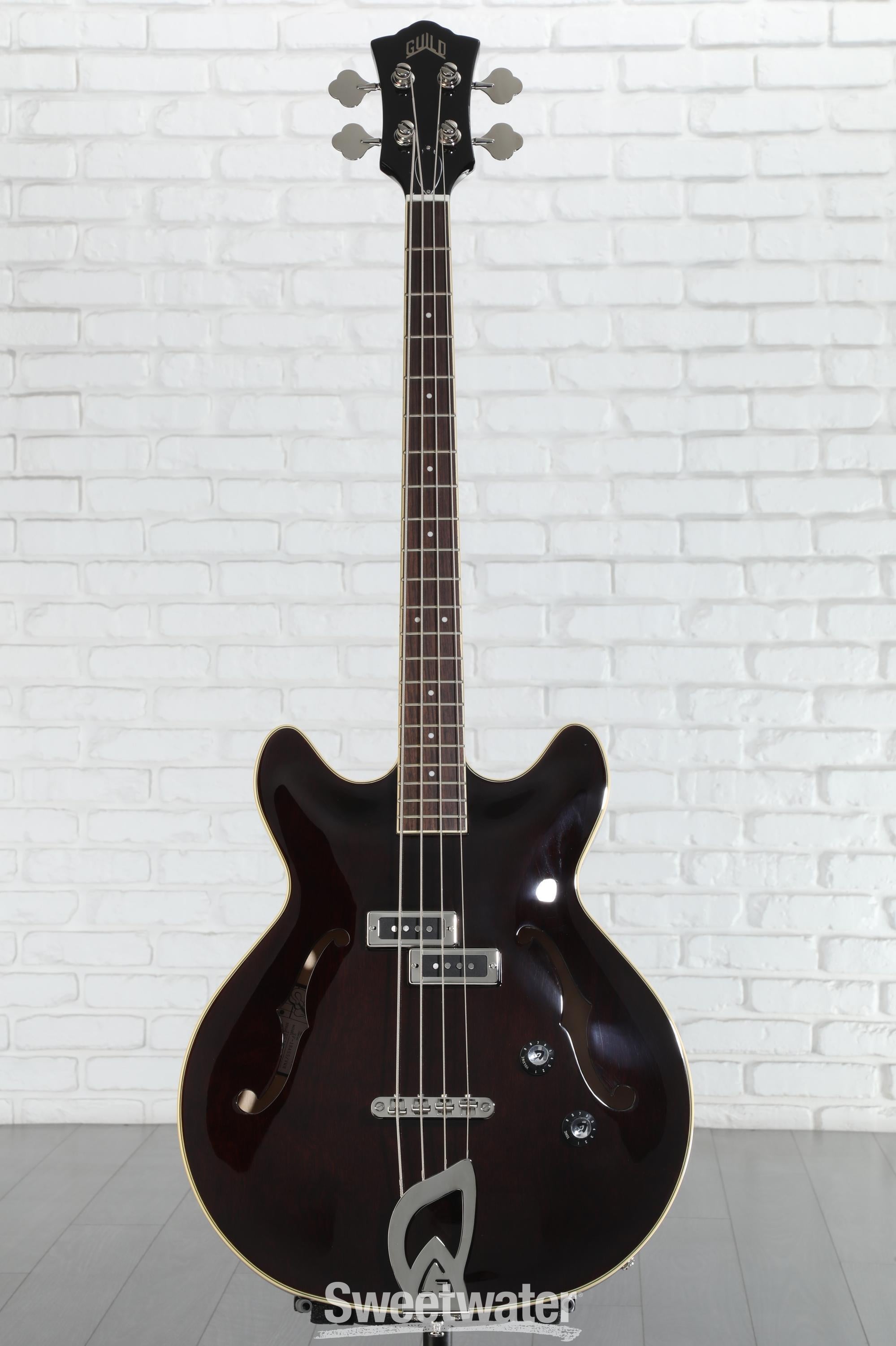 Guild Starfire I Bass Guitar - Vintage Walnut Reviews | Sweetwater
