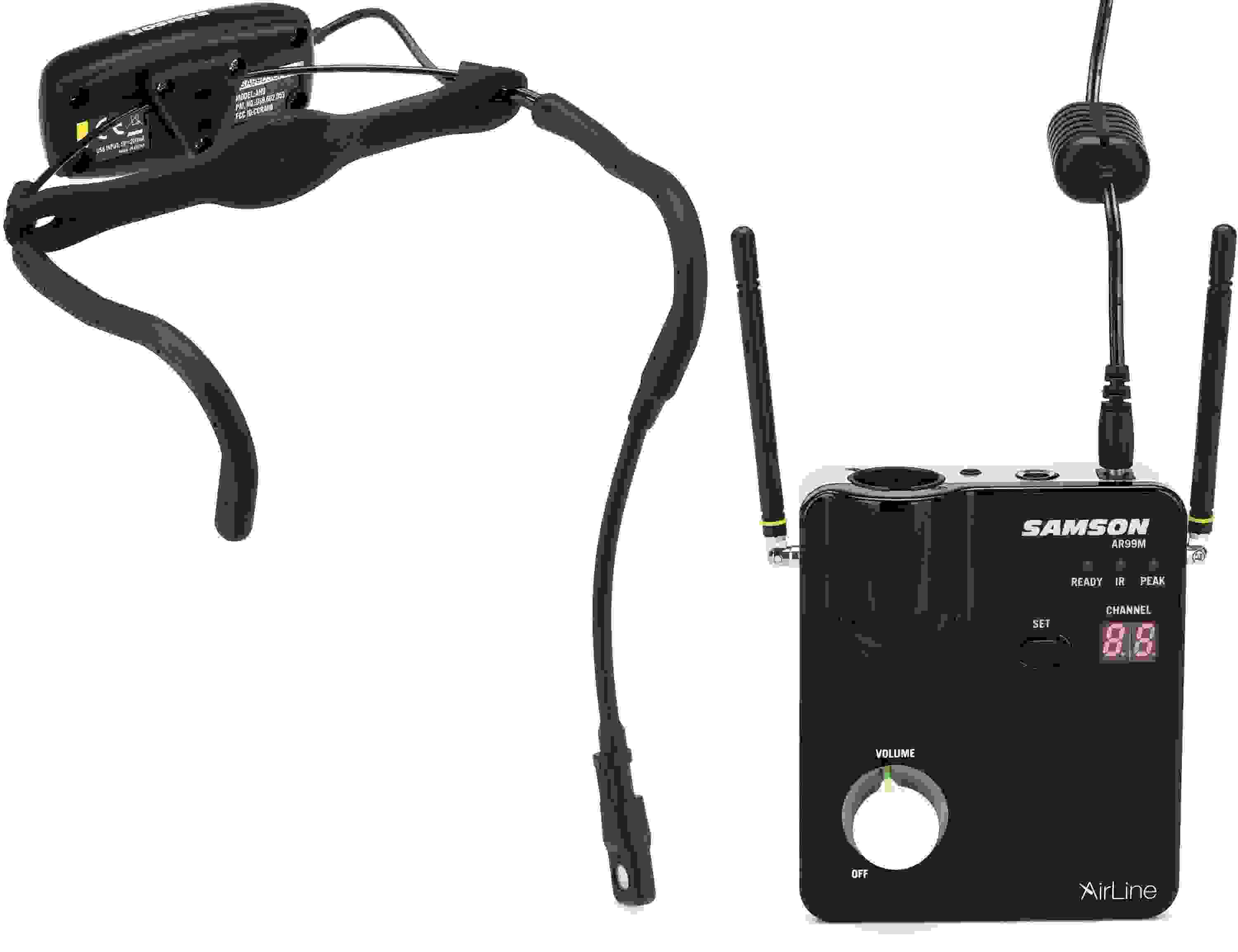 Samson AirLine 99m AH9 Wireless Fitness Headset System - D Band