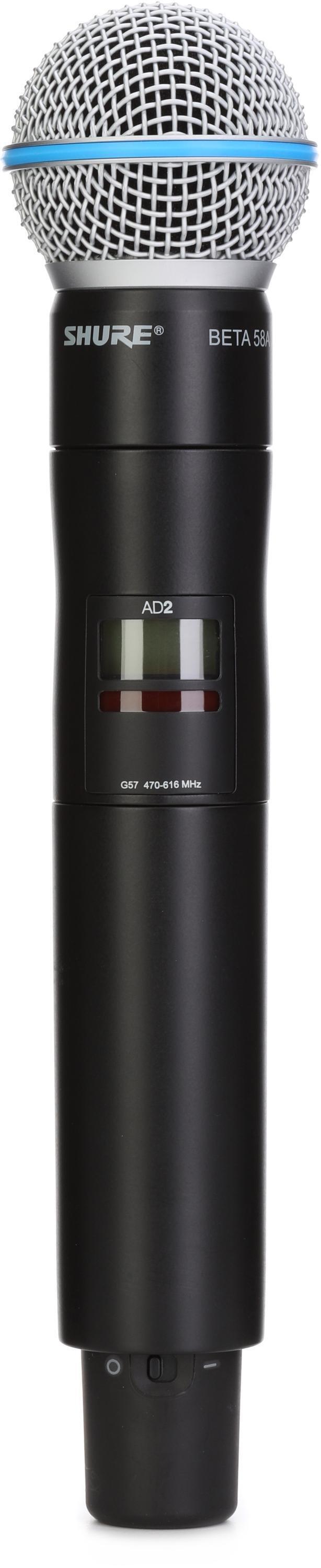Shure AD2/B58 Wireless Handheld Microphone Transmitter | Sweetwater