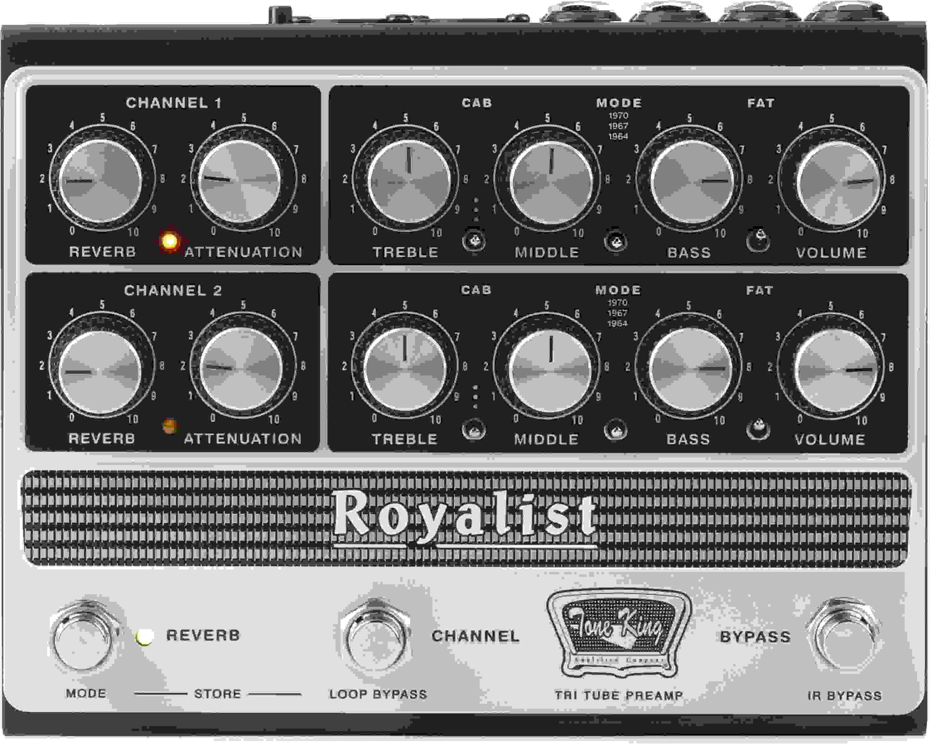 Tone King Royalist Tri-tube Preamp and DI Pedal