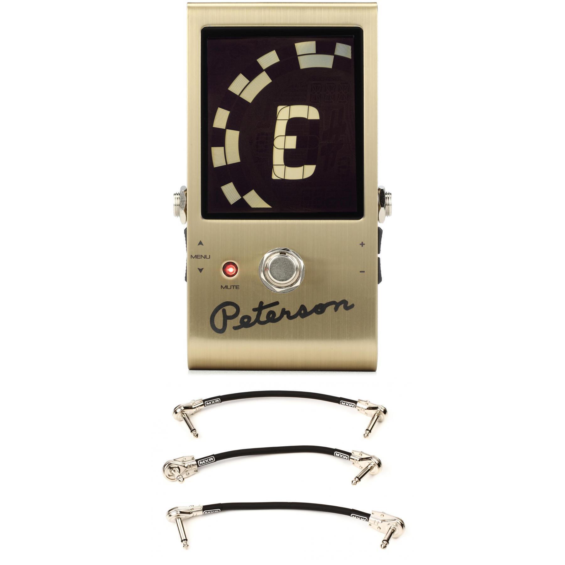 Peterson StroboStomp LE Pedal Tuner - 75th Anniversary Edition with 3 Patch  Cables