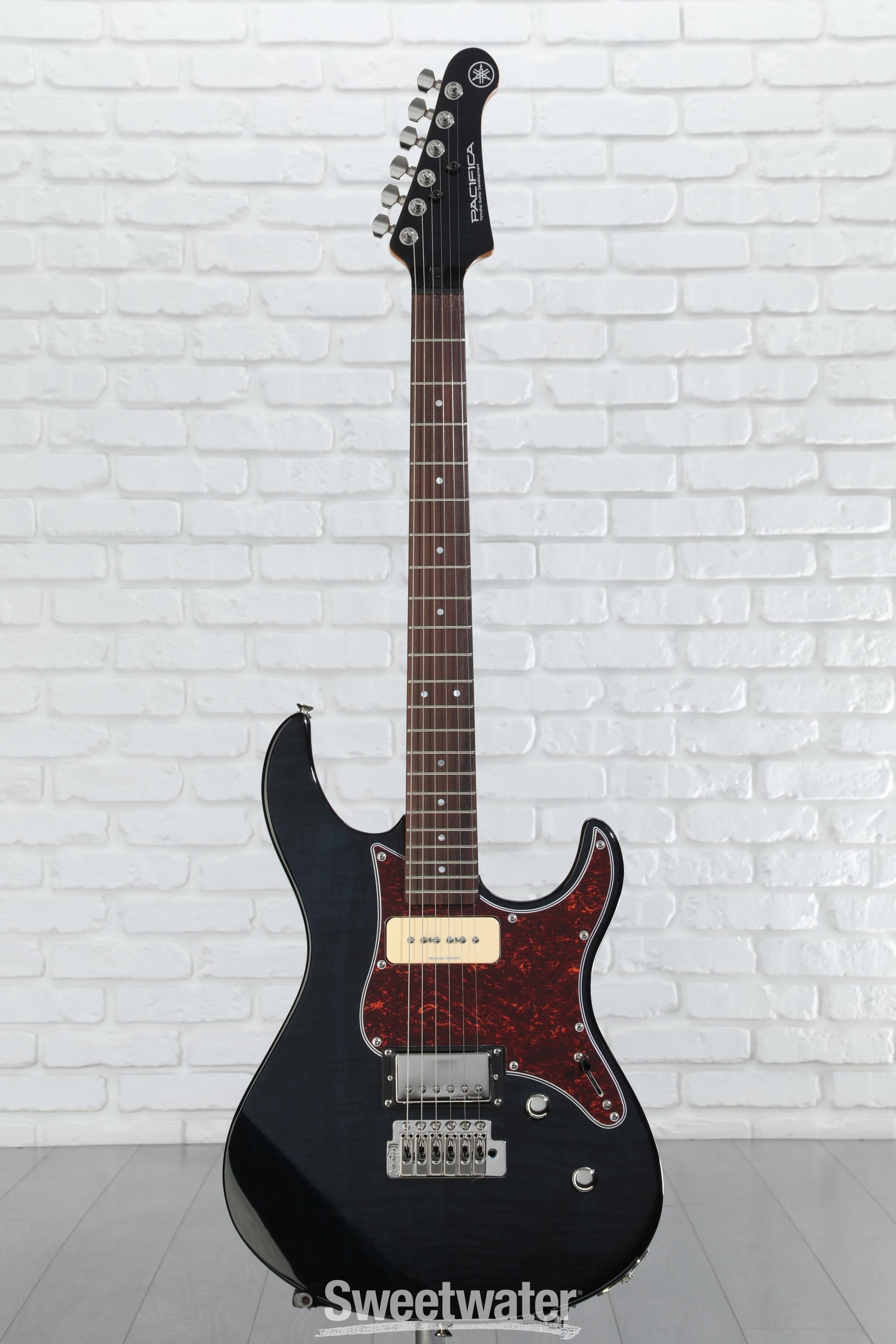 Yamaha PAC611VFM Pacifica Electric Guitar - Trans Black