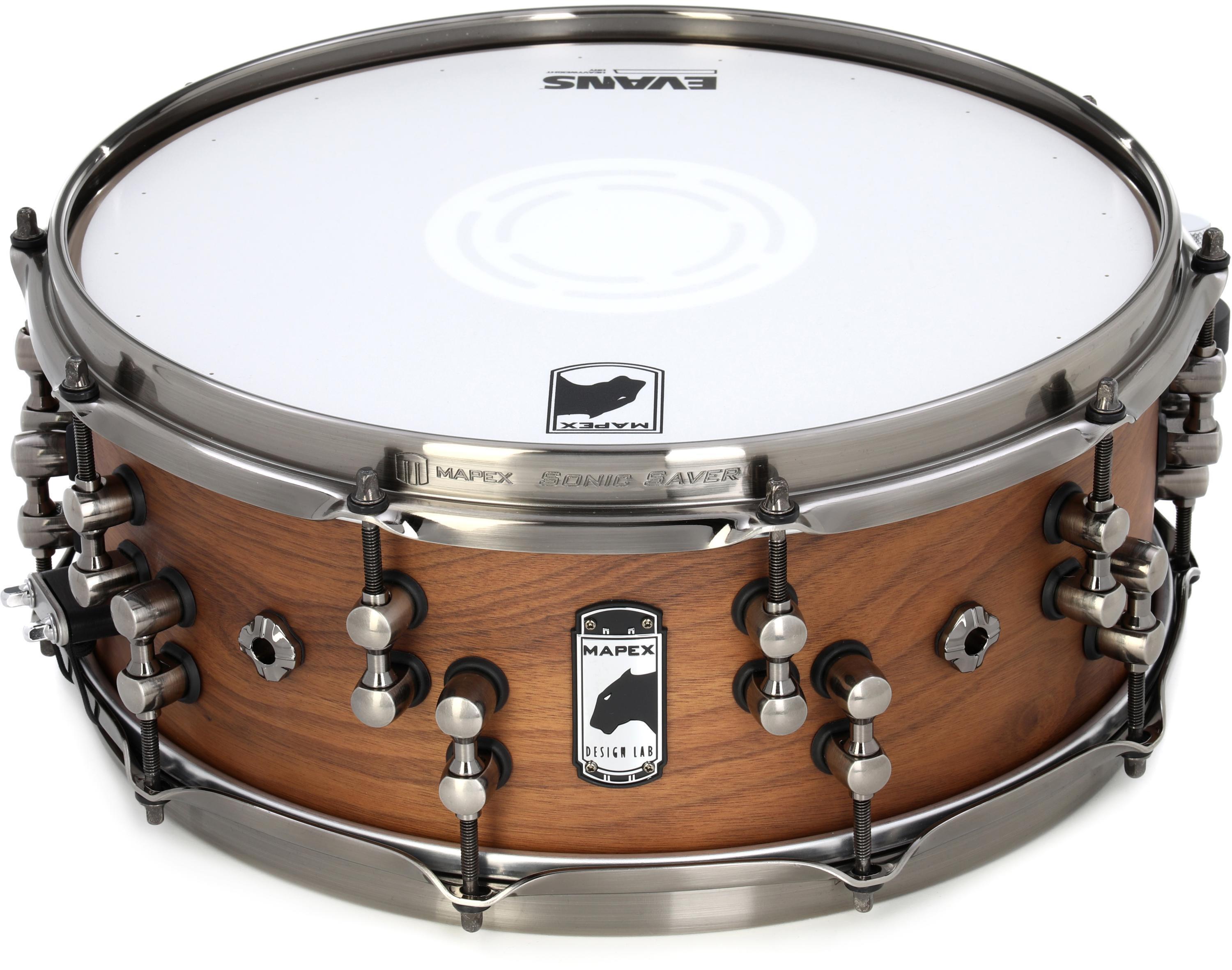 Photo of Mapex Black Panther Design Lab Machine Snare Drum - 5.5 x 14-inch, Natural Satin