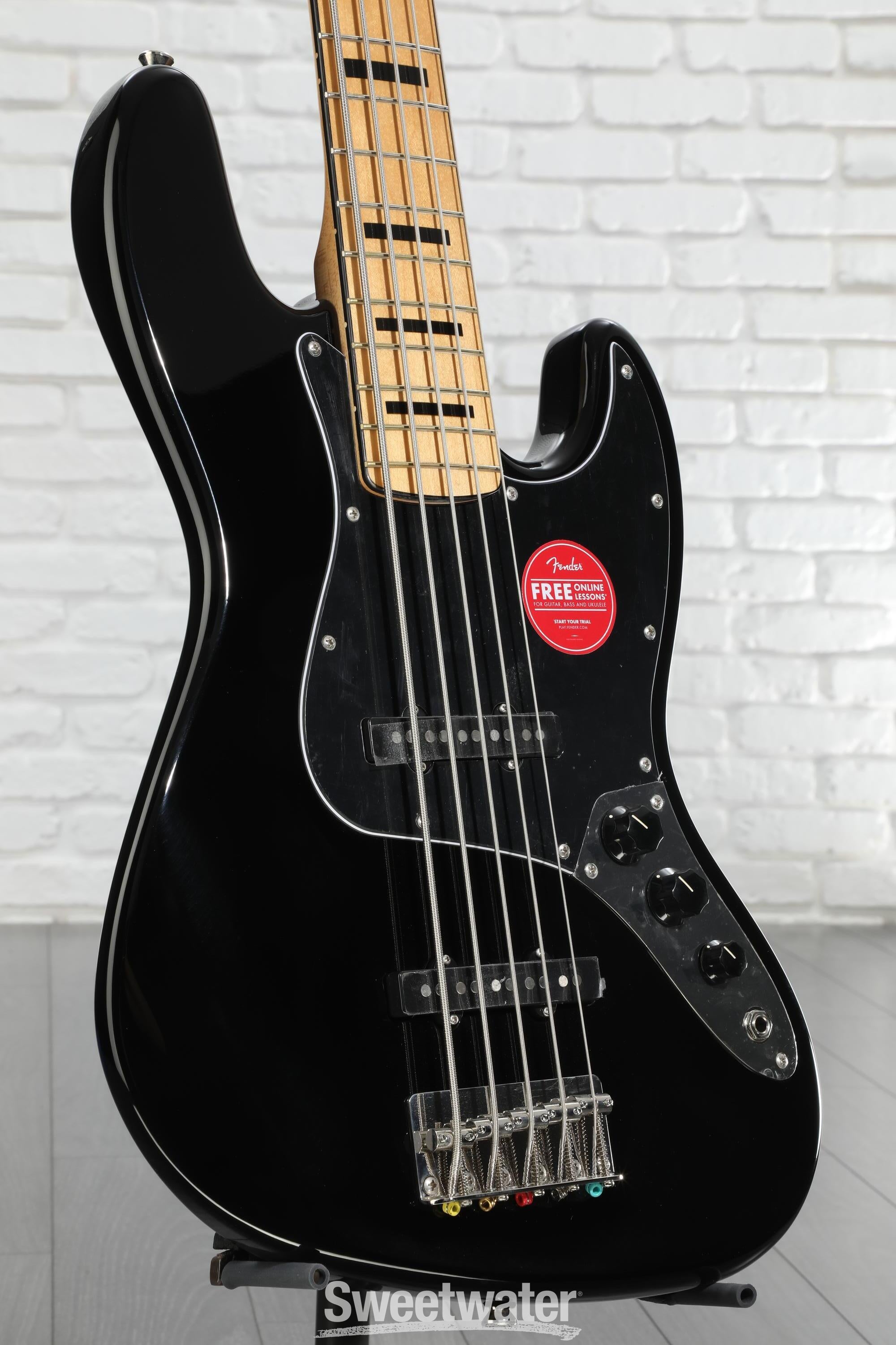 Squier 5弦 JazzBass Squier Classic Vibe '70s Jazz Bass V - Black with Maple