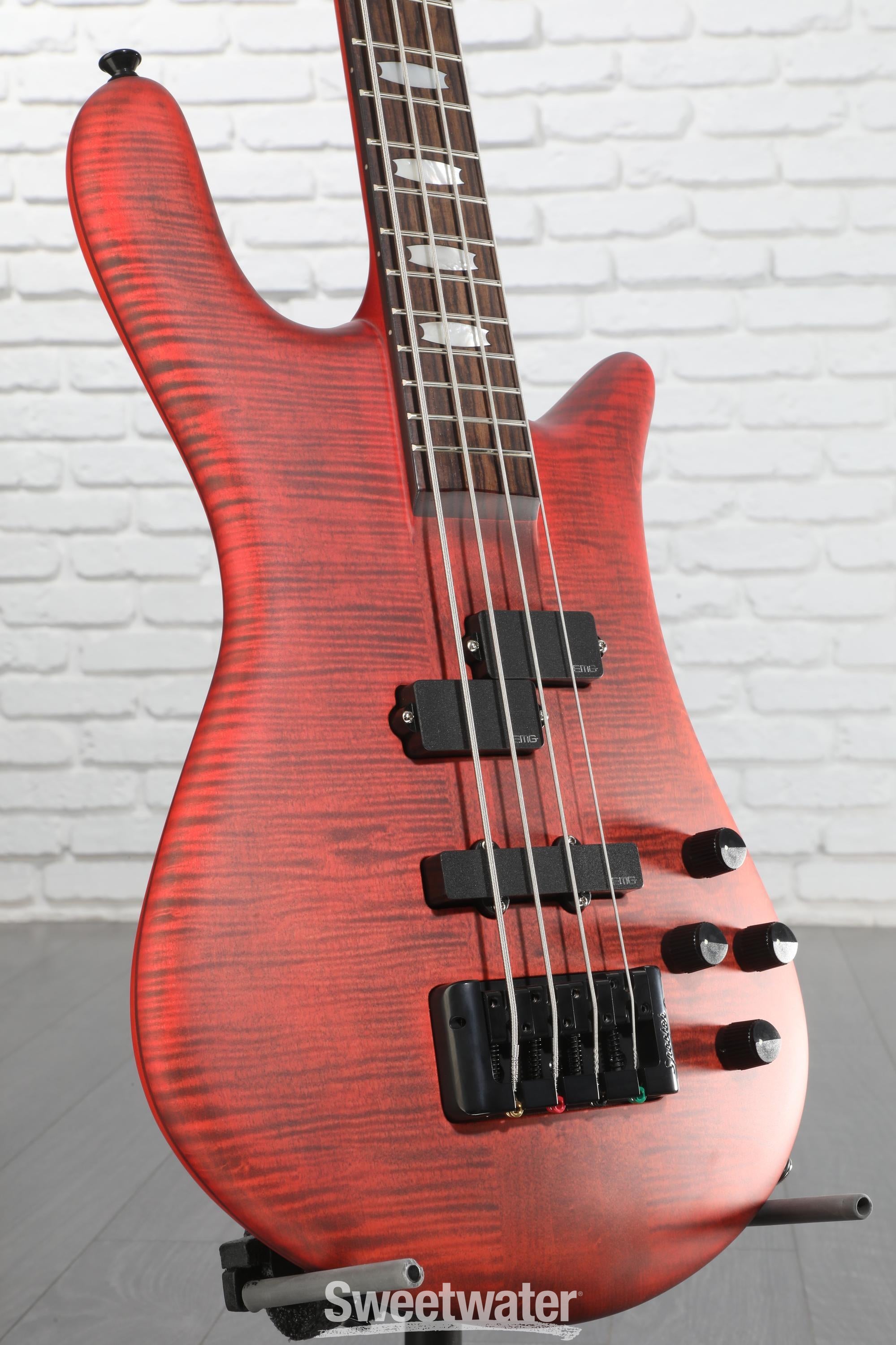 Spector Euro 4 LX Bass Guitar - Black Cherry Matte - Sweetwater