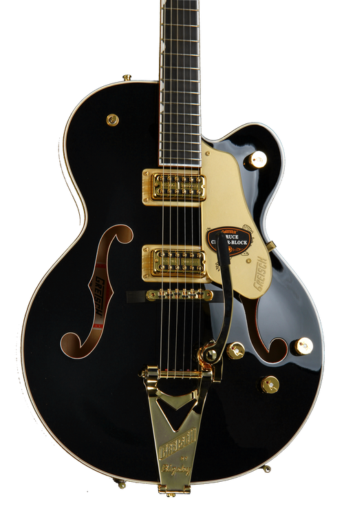 Gretsch G6139T-CB Black Falcon Center-Block LTD Single Cutaway - Black,  Bigsby Reviews | Sweetwater