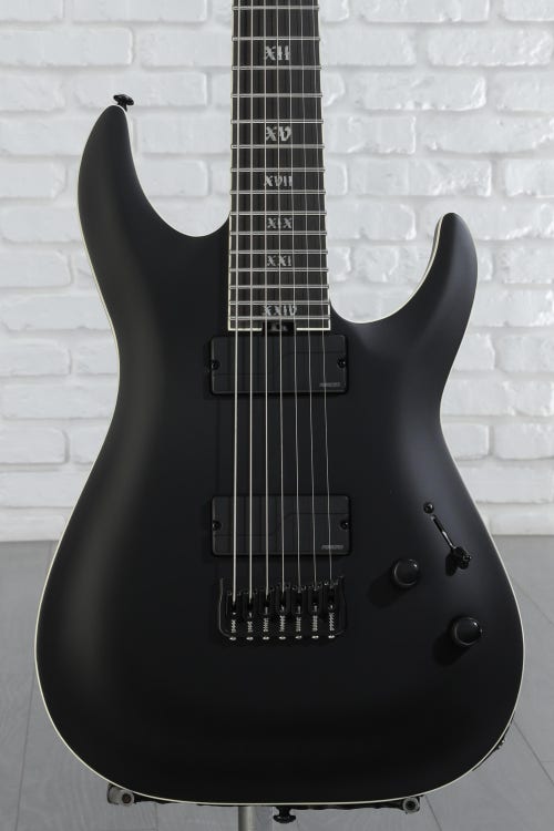 Schecter C-7 SLS Evil Twin Electric Guitar - Satin Black