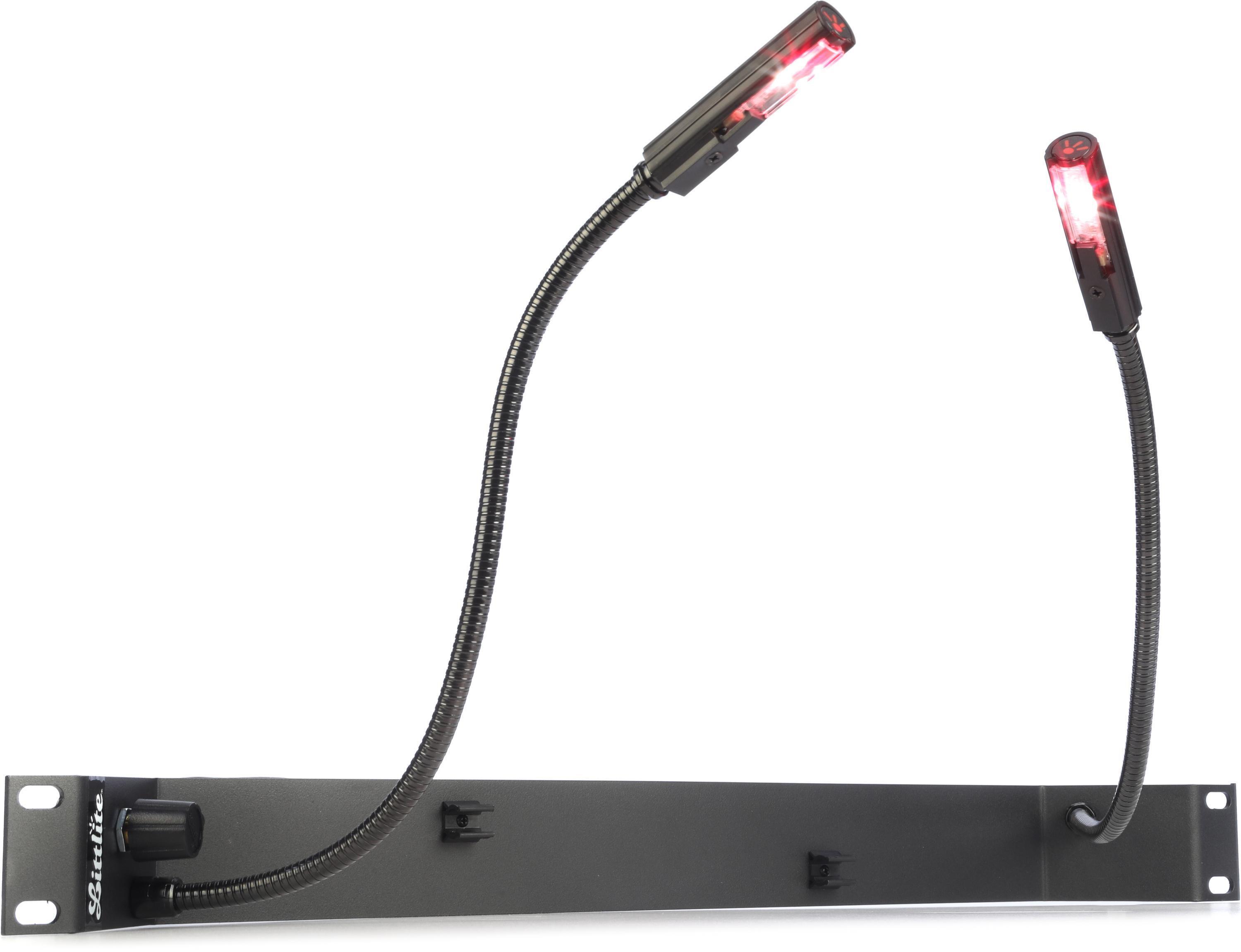 Photo of LittLite Raklite Rackmount Double LED Gooseneck Lights