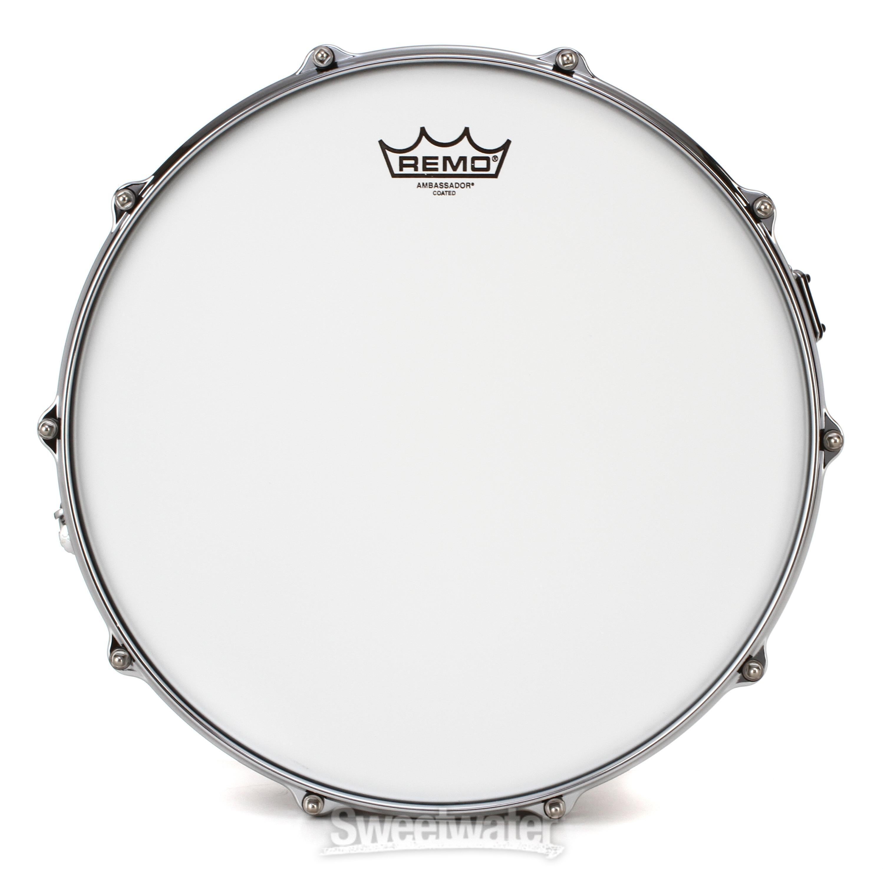 Pearl Free Floater Aluminum Snare Drum - 8 x 14-inch - Brushed