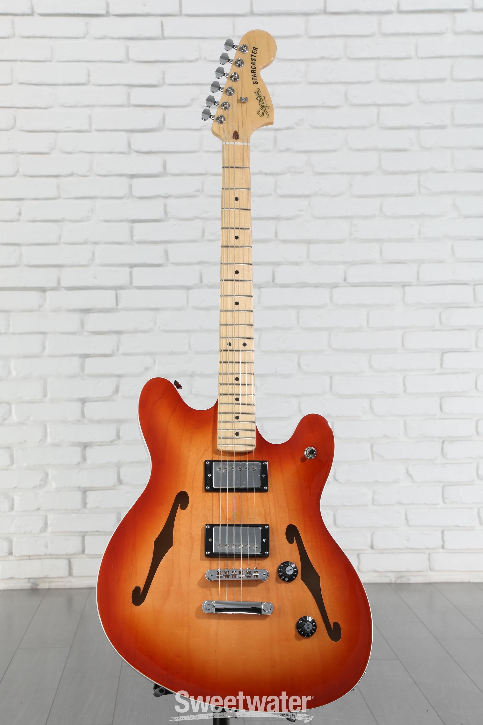 美品 Squier by Fender Affinity Starcaster Squier Affinity Series Starcaster Deluxe Electric Guitar
