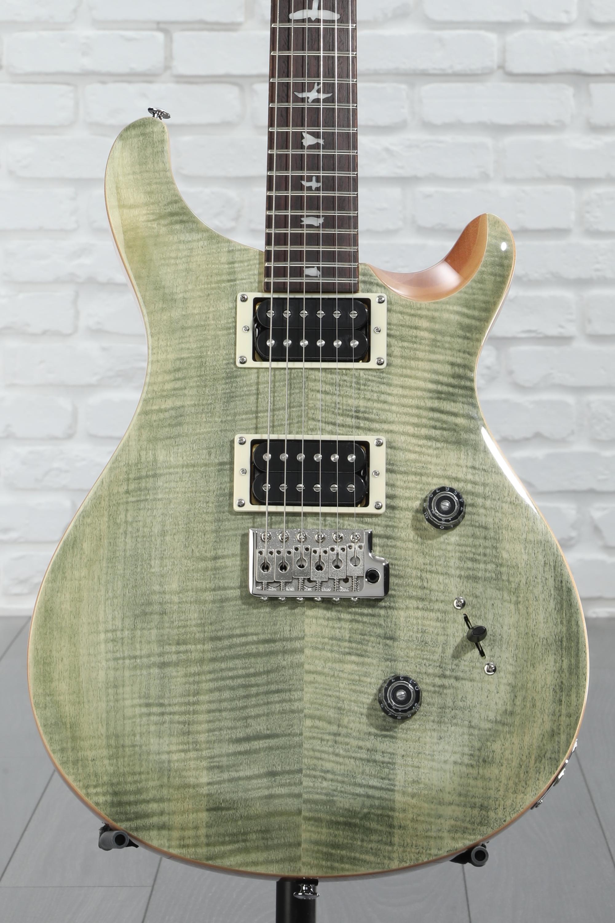 PRS SE Custom 24 Electric Guitar - Trampas Green, Sweetwater