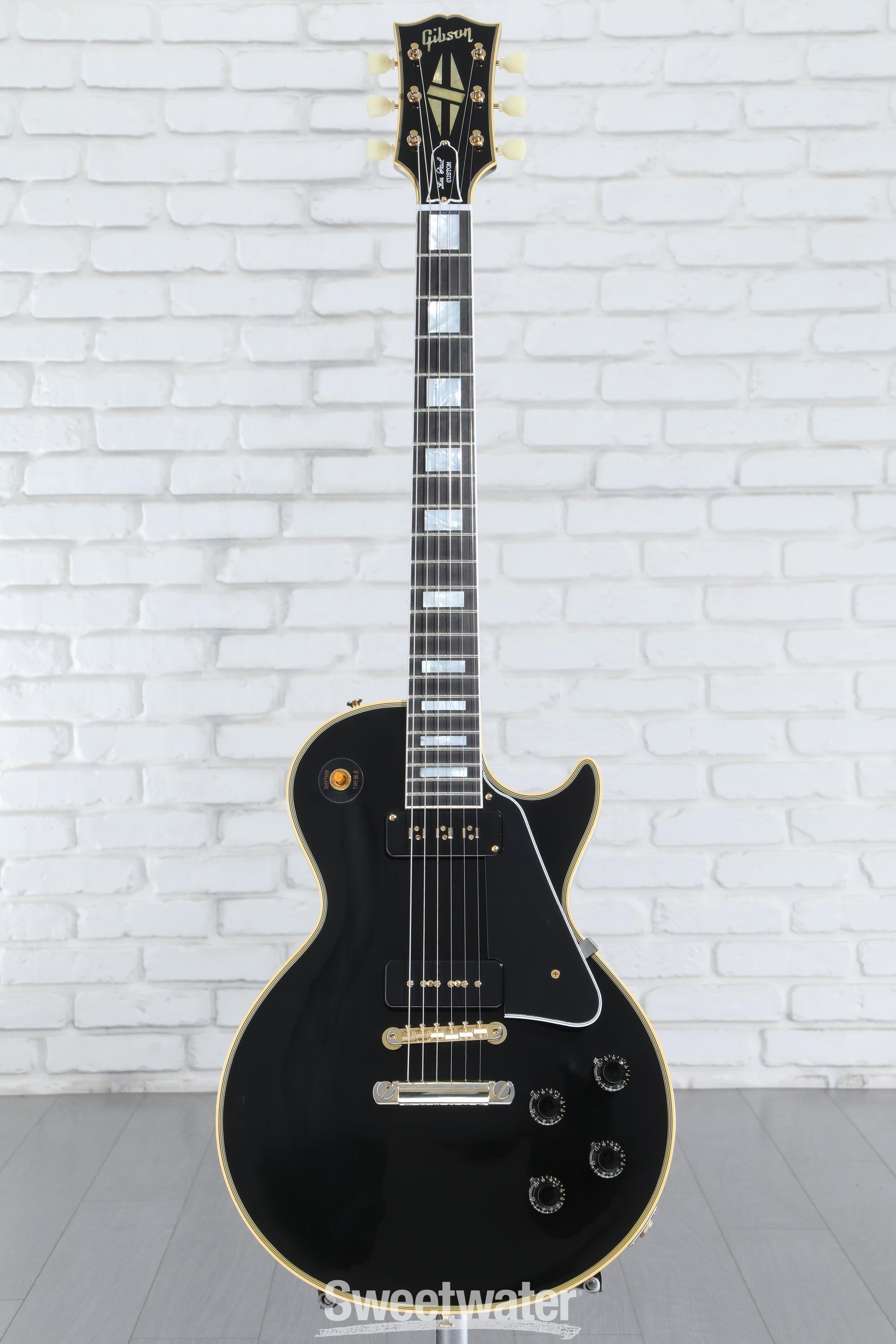 Gibson Custom 1954 Les Paul Custom Staple Pickup Reissue VOS Electric  Guitar- Ebony