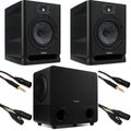 Photo of Focal Alpha 80 Evo 8-inch Powered Studio Monitor (Pair) with 8-inch Studio Subwoofer and Cables